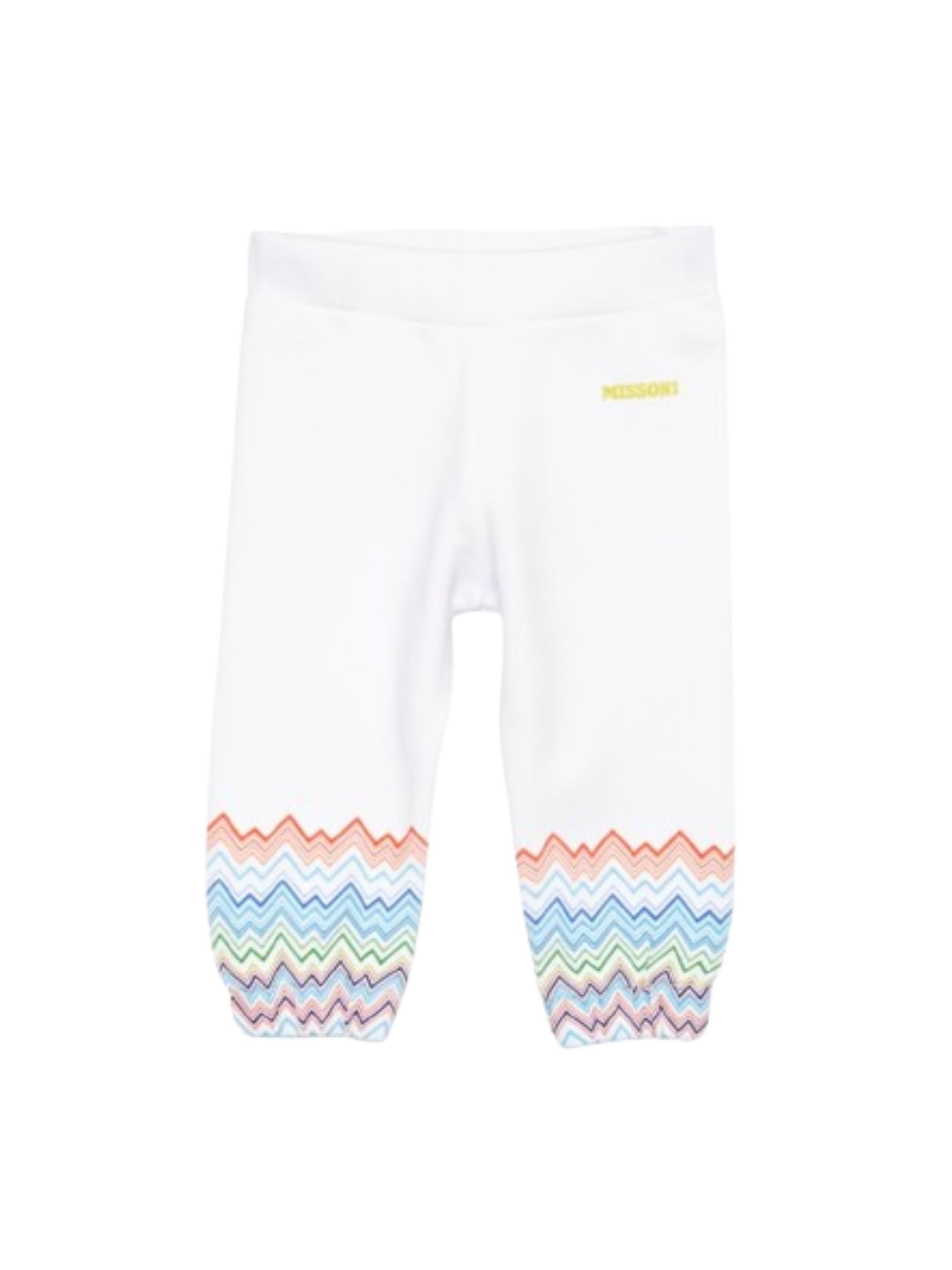 Pantaloni per neonato Missoni Kids multicolore con motivo a zig zag MY6550 F0061 100MC MISSONI KIDS