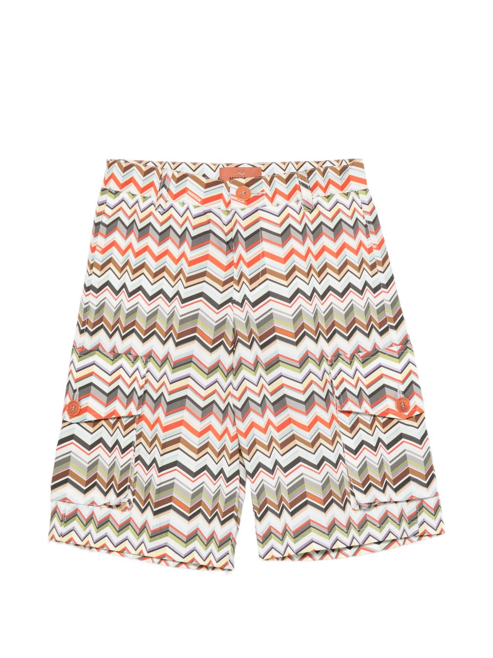 Shorts per bambino Missoni Kids multicolore con motivo a zig zag MY6Q29 P0606 997 MISSONI KIDS