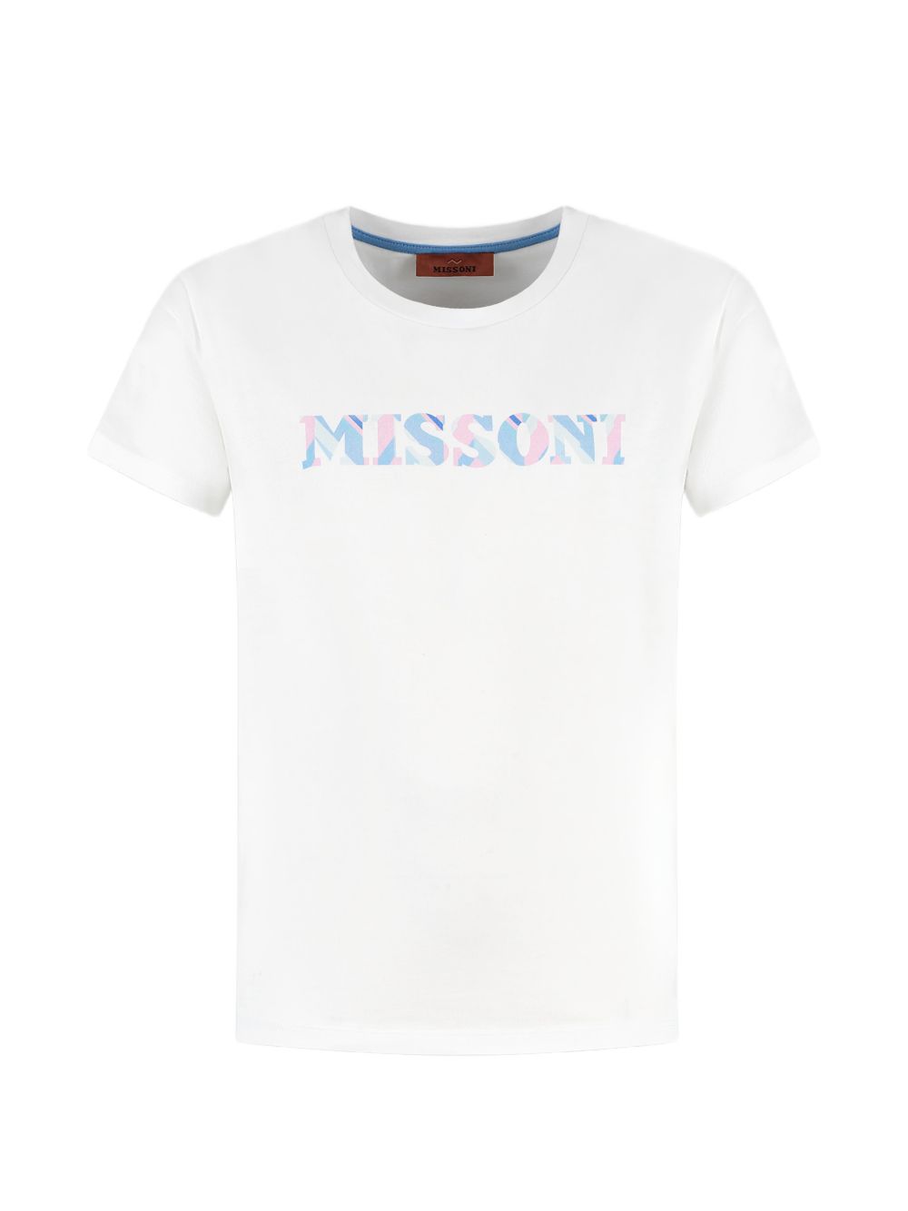 T-shirt per bambina Missoni Kids bianca con logo sul davanti MY8A41 Z3672 100 MISSONI KIDS