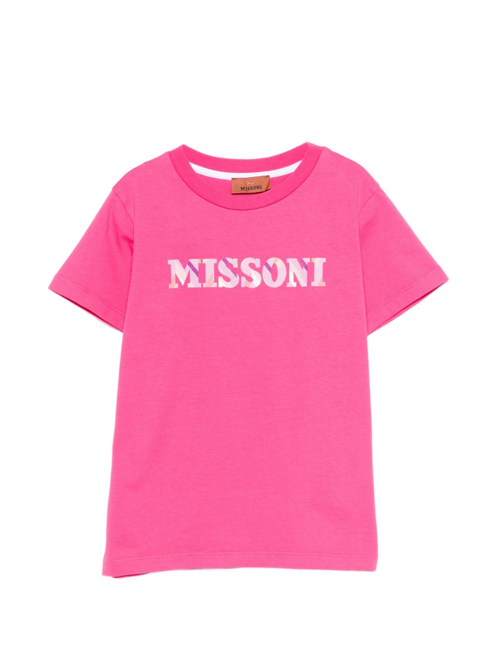 T-shirt per bambina Missoni Kids rosa con logo MY8A41 Z3672 513 MISSONI KIDS