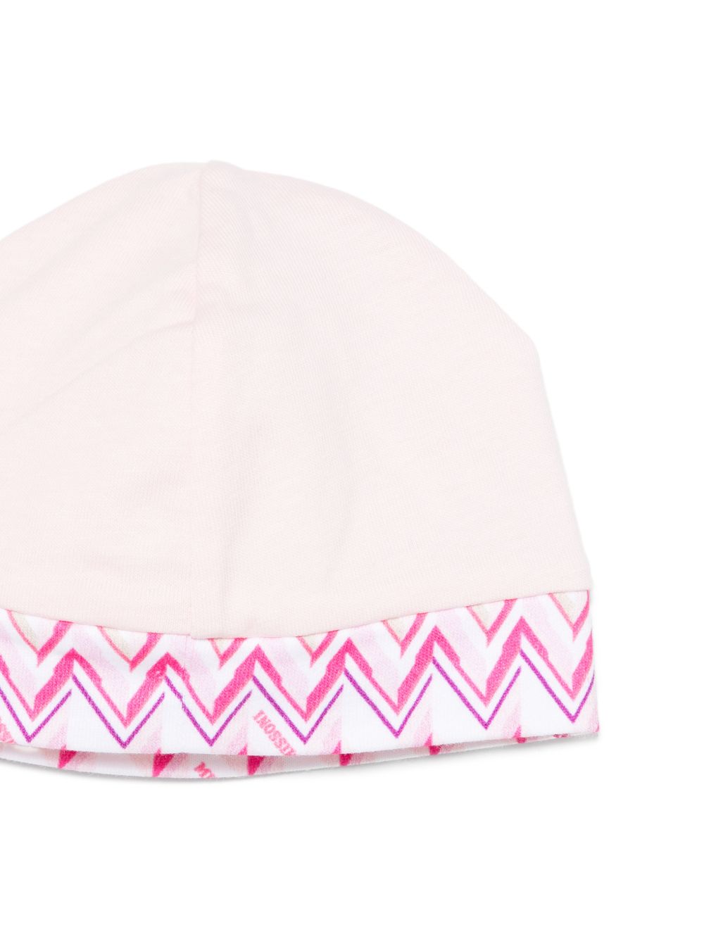 Set tutina e cappellino per neonata Missoni Kids rosa con motivo a chevron MYB000 Z3674 100FU MISSONI KIDS