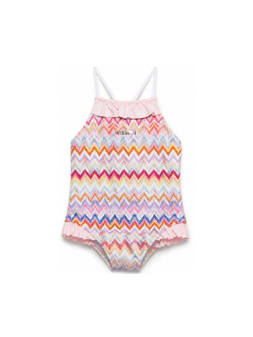 Costume per neonata Missoni kids multicolore con motivo a zig zag MYC019 Z3801 999 MISSONI KIDS
