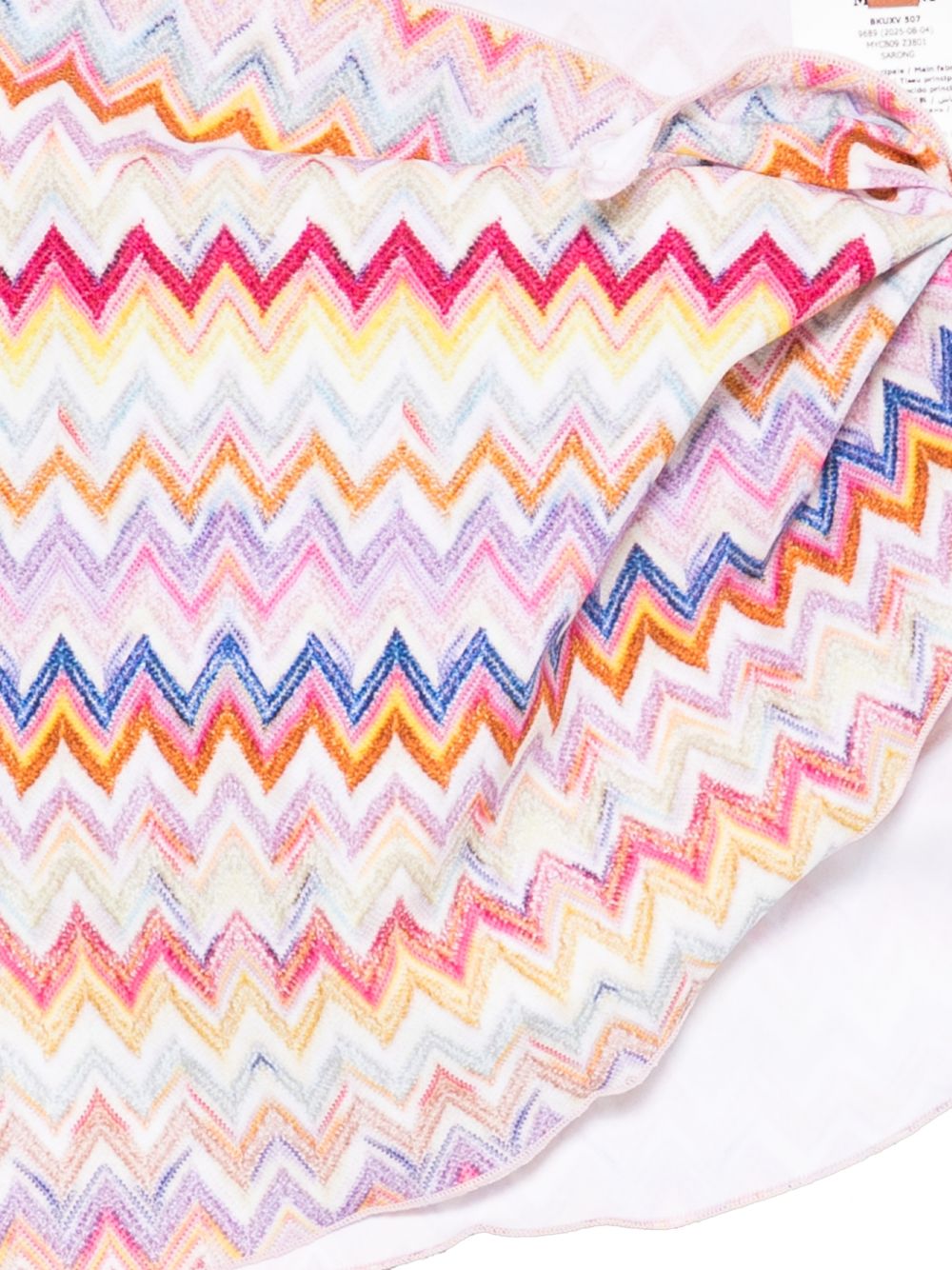 Pareo per bambina Missoni Kids multicolor con design a zig-zag MYCB09 Z3801 999 MISSONI KIDS
