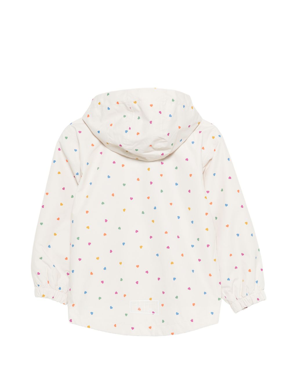 Giacca Waiton per bambina Molo bianca con stampa a cuori all-over 5NOSO123 9537 MOLO KIDS