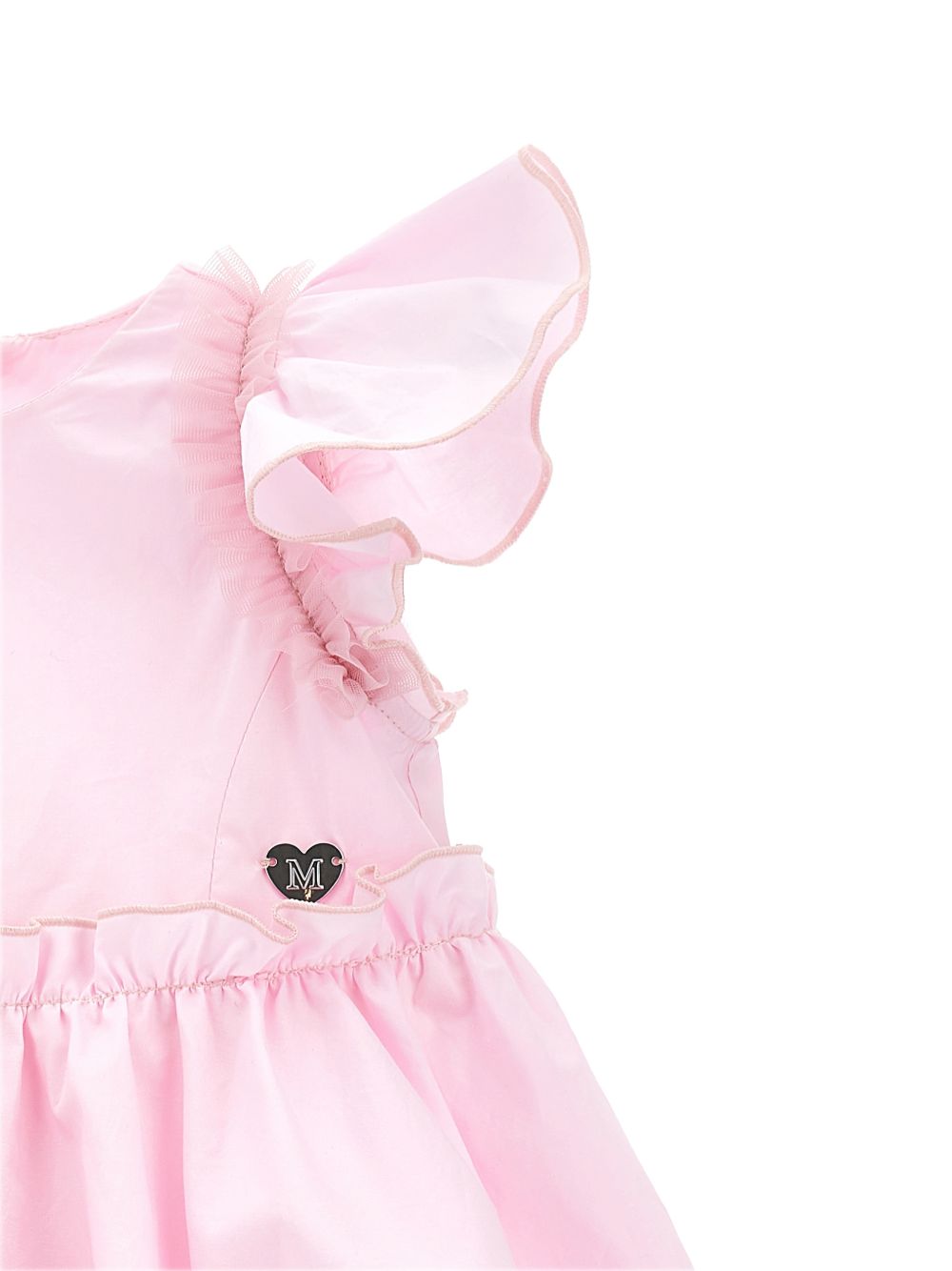 Abito per neonata Monnalisa rosa con ruches 37G903 7116 0090 MONNALISA KIDS