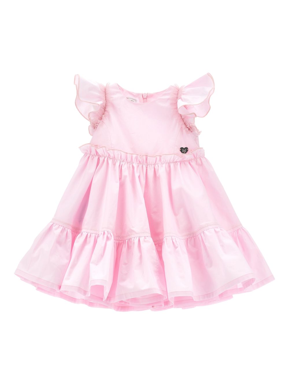 Abito per neonata Monnalisa rosa con ruches 37G903 7116 0090 MONNALISA KIDS