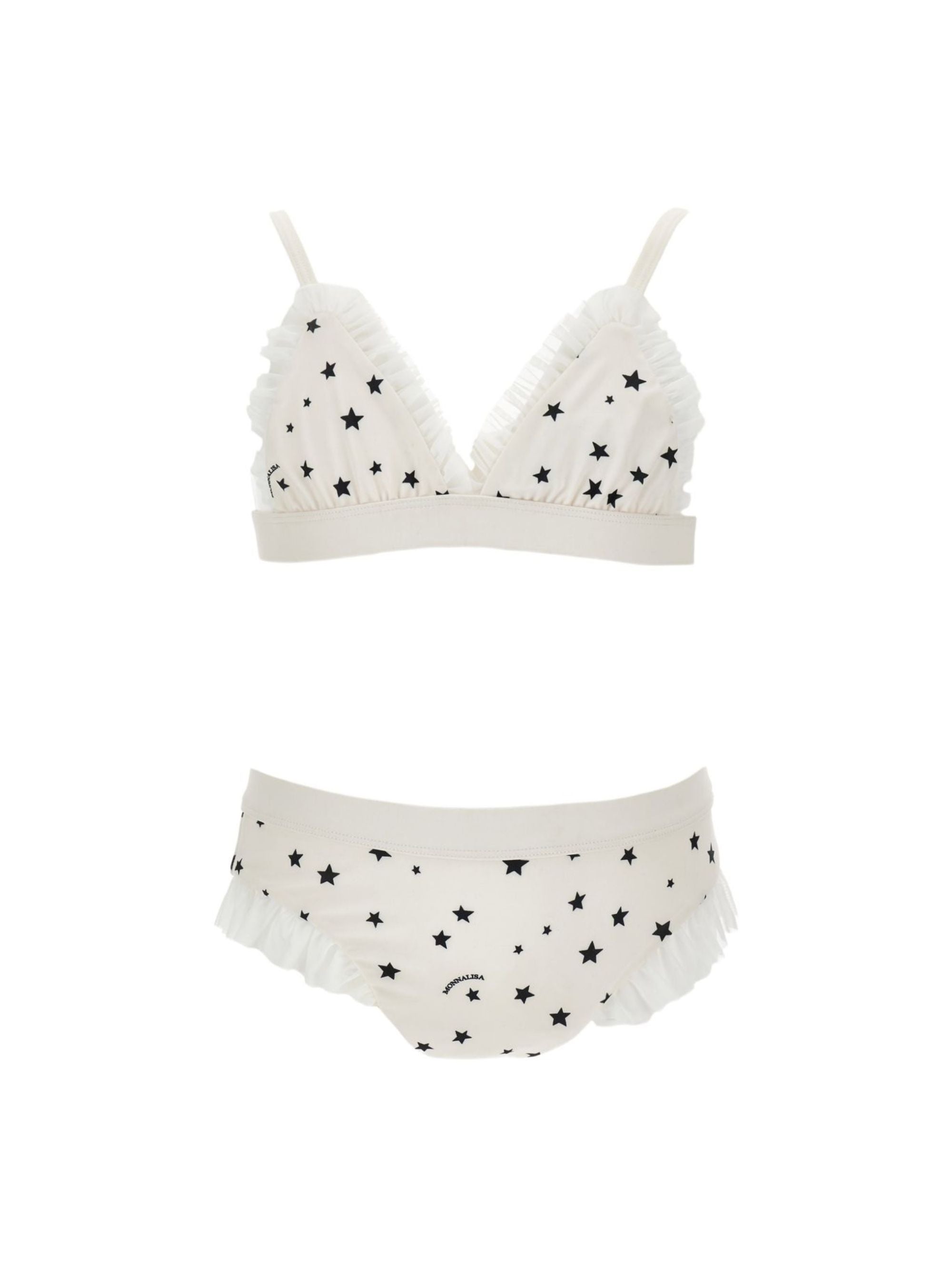 Costume per bambina Monnalisa bianco con stampa stelle 49G000 7037 0150 MONNALISA KIDS