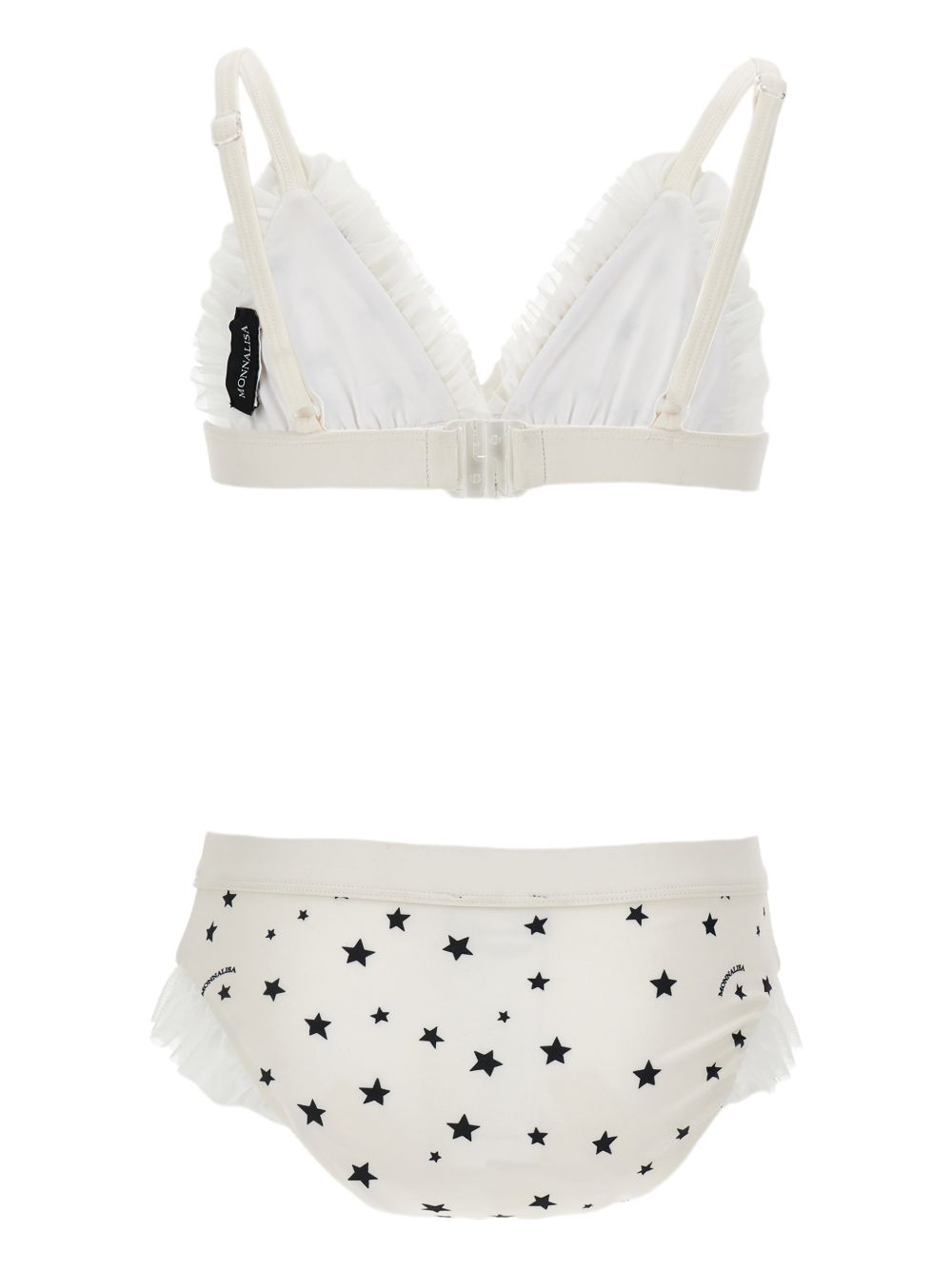 Costume per bambina Monnalisa bianco con stampa stelle 49G000 7037 0150 MONNALISA KIDS