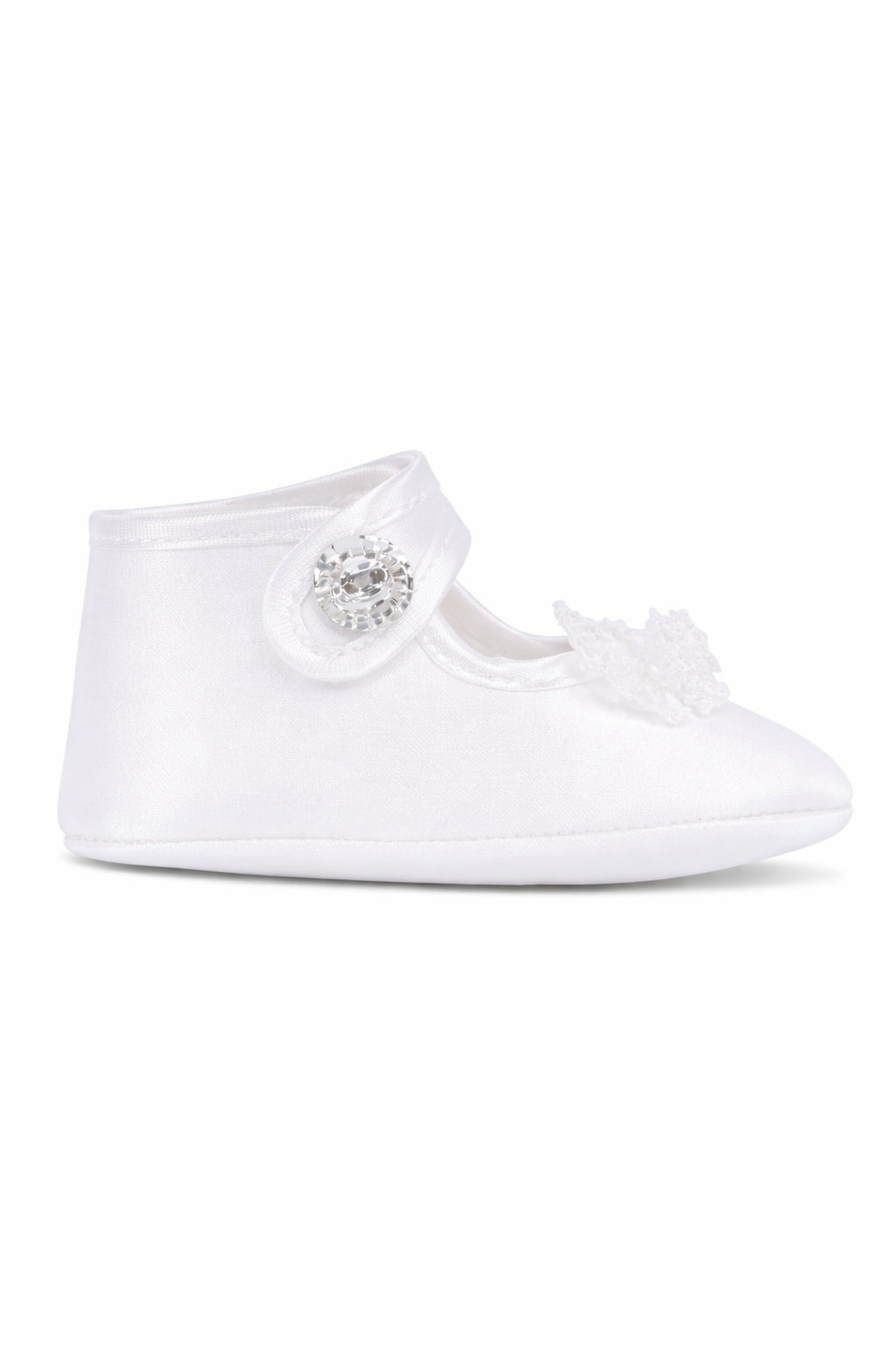 Scarpe per neonata Monnalisa bianche con chiusura a bottoni 73G007 7121 0001 MONNALISA KIDS