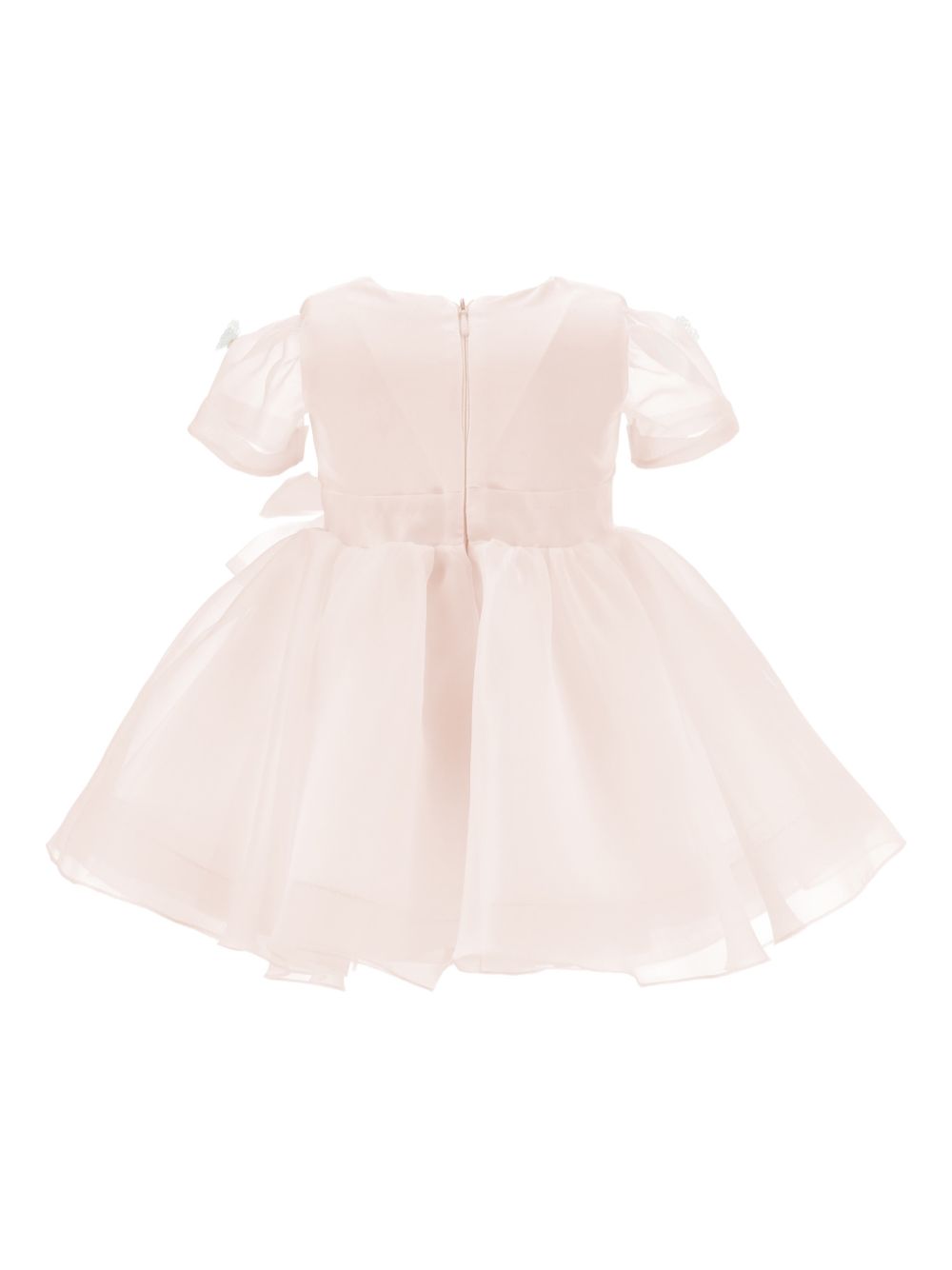 Abito per neonata Monnalisa rosa con dettaglio con fiocco 73G902 7112 0092 MONNALISA KIDS