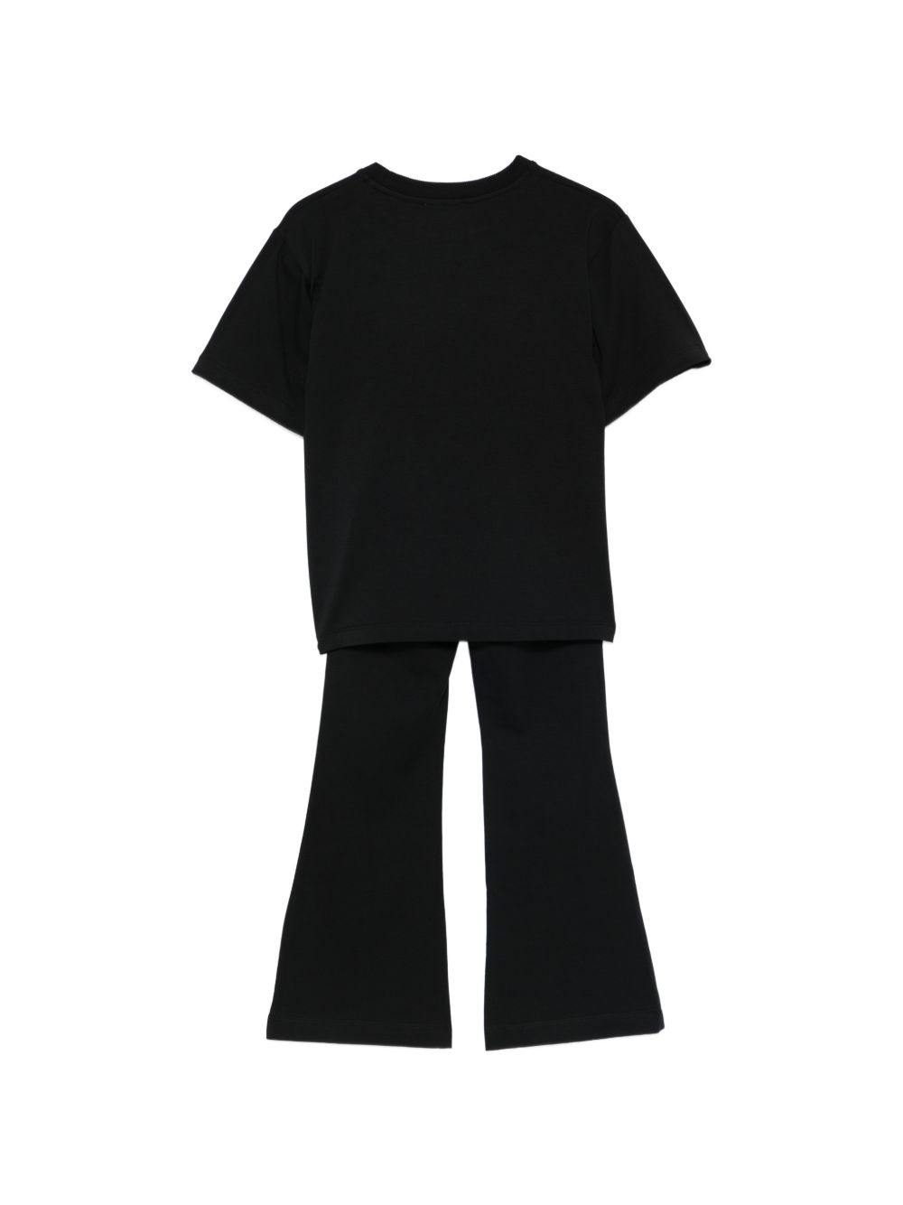 Set t-shirt e pantaloni per bambina Moschino Kids nero con stampa Teddy HDG01PLBA00 60100 MOSCHINO KIDS