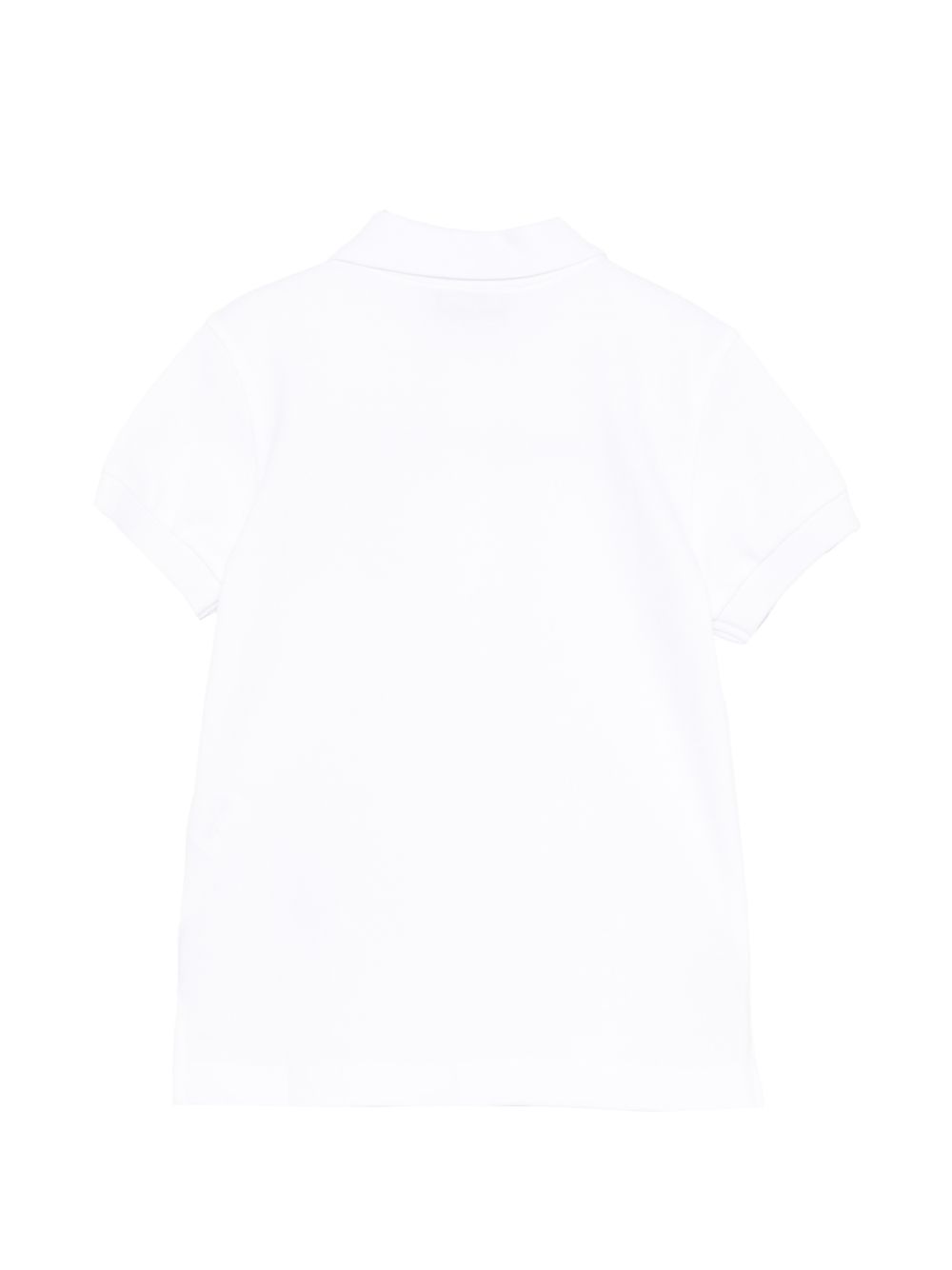 Polo per bambino Moschino Kids bianca con ricamo sul petto HVM03YLFA08 10101 MOSCHINO KIDS