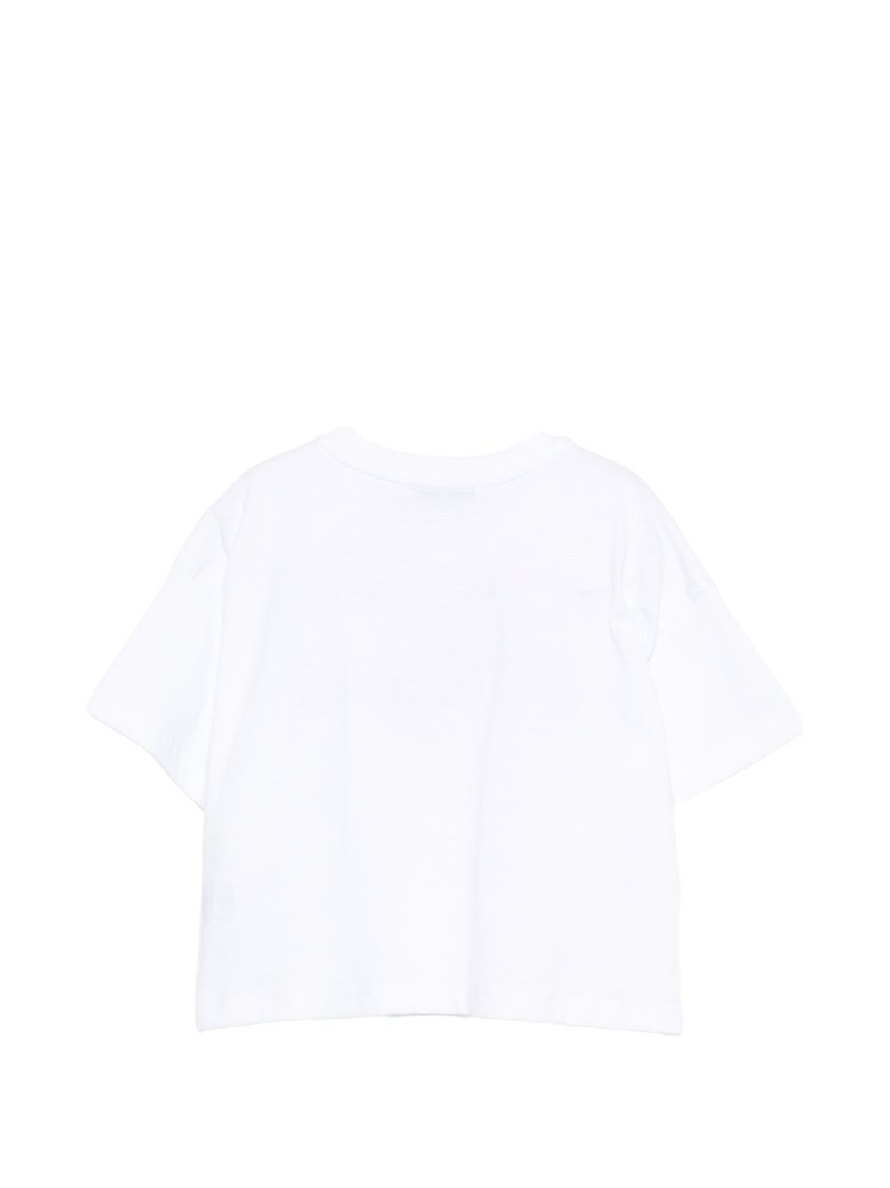 T-shirt per bambina MSGM Kids bianca con perline S6MSJGTH173 001 MSGM KIDS