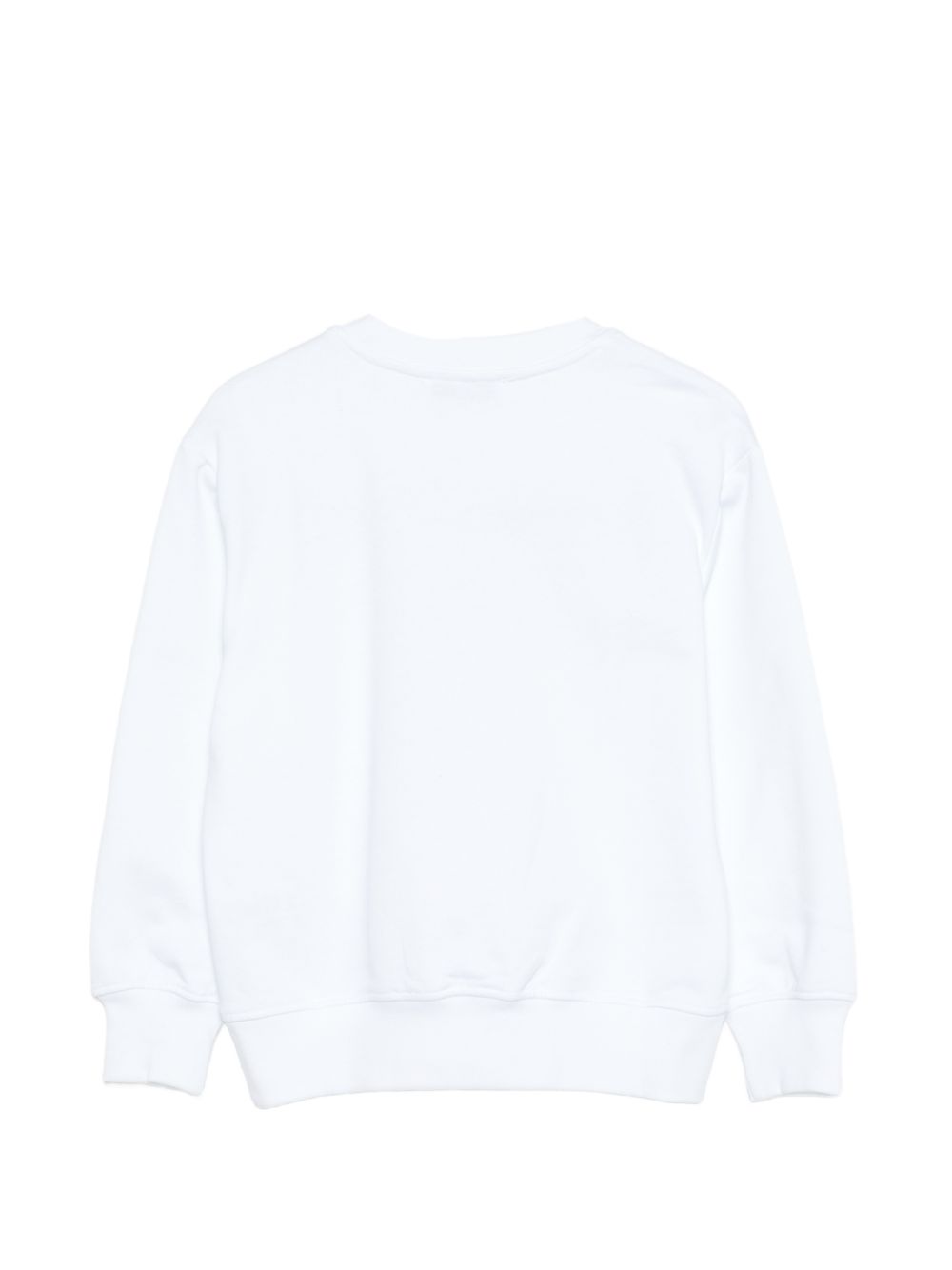 Felpa per bambini MSGM Kids bianca con dettaglio logo S6MSJUSW009 001 MSGM KIDS