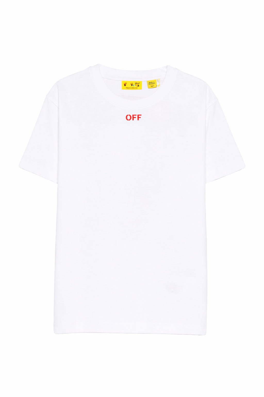 T-shirt per bambino Off-White Kids bianca con stampa grafica sul retro 44BAA002S26J006 110 OFF WHITE KIDS