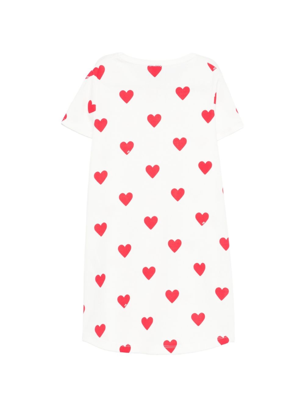 Camicia da notte per bambina Petit Bateau bianca con stampa a cuori all-over 59396 01 PETIT BATEAU KIDS