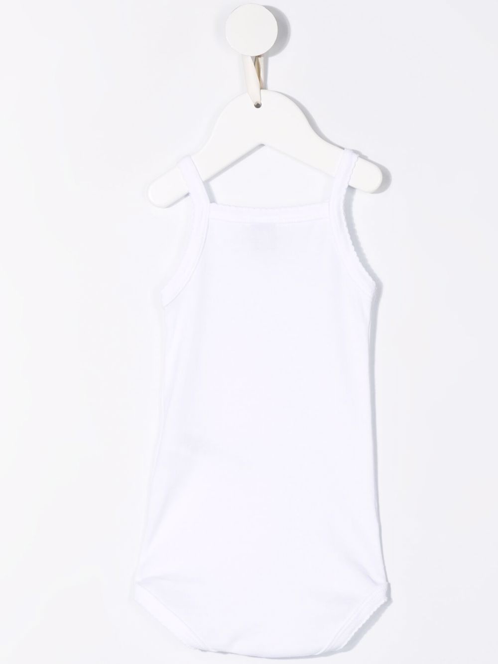 Set di due tutine per neonati Petit Bateau bianche con spalline sottili A01T6 00 PETIT BATEAU KIDS
