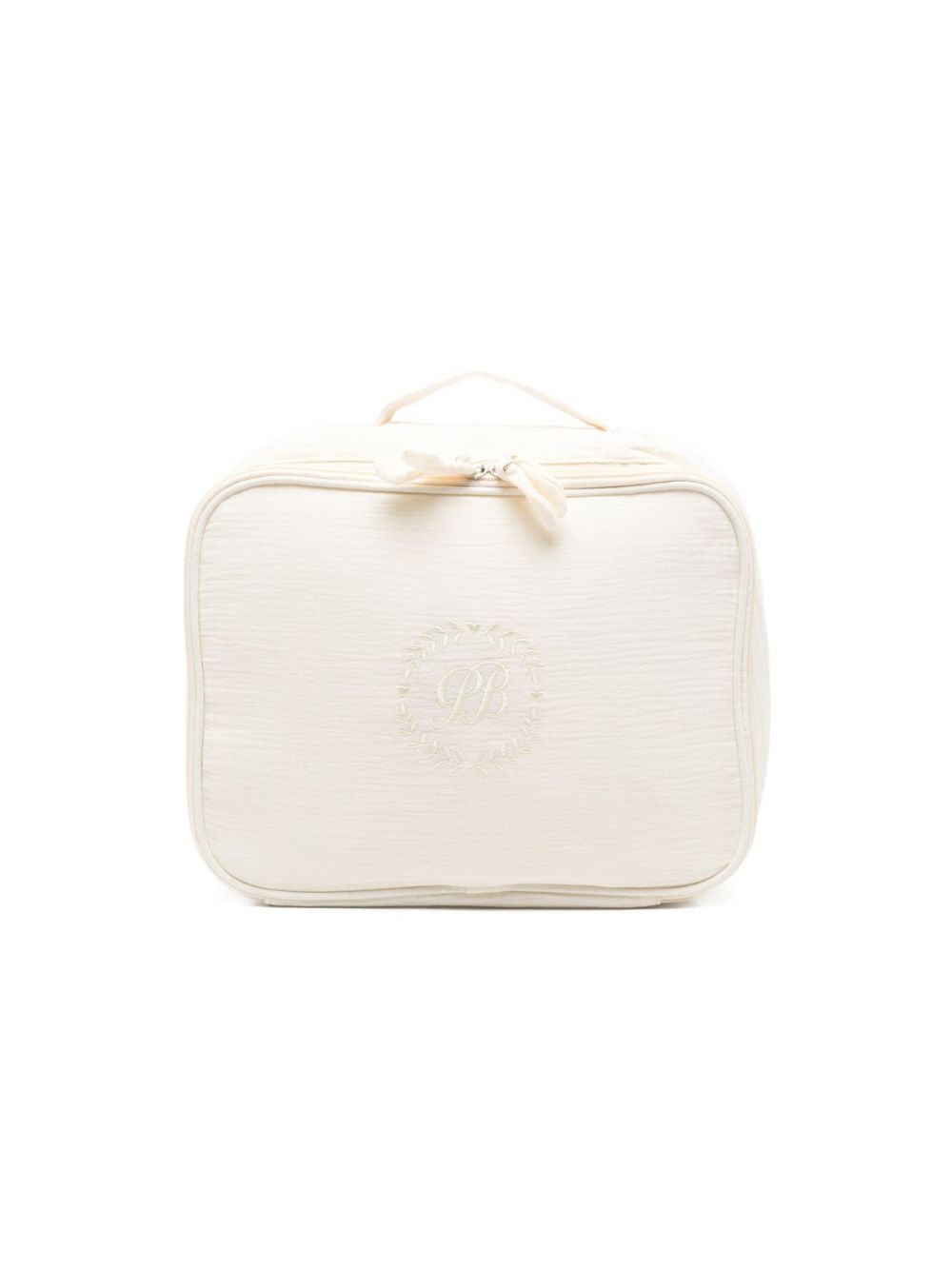 Borsa fasciatoio per neonati Petit Bateau beige con logo ricamato A0DU4 01 PETIT BATEAU KIDS
