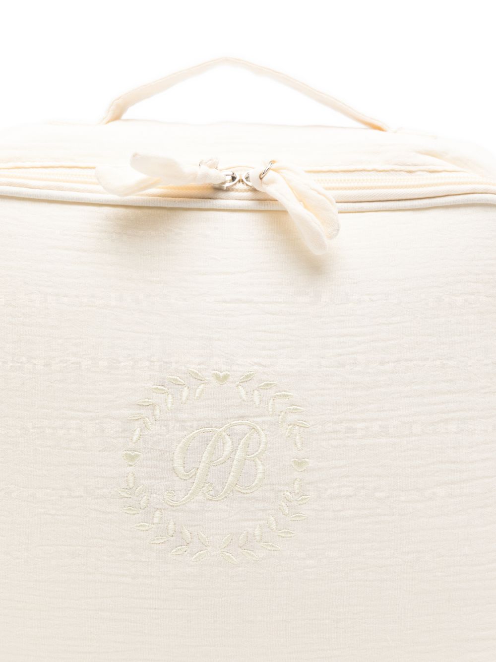 Borsa fasciatoio per neonati Petit Bateau beige con logo ricamato A0DU4 01 PETIT BATEAU KIDS