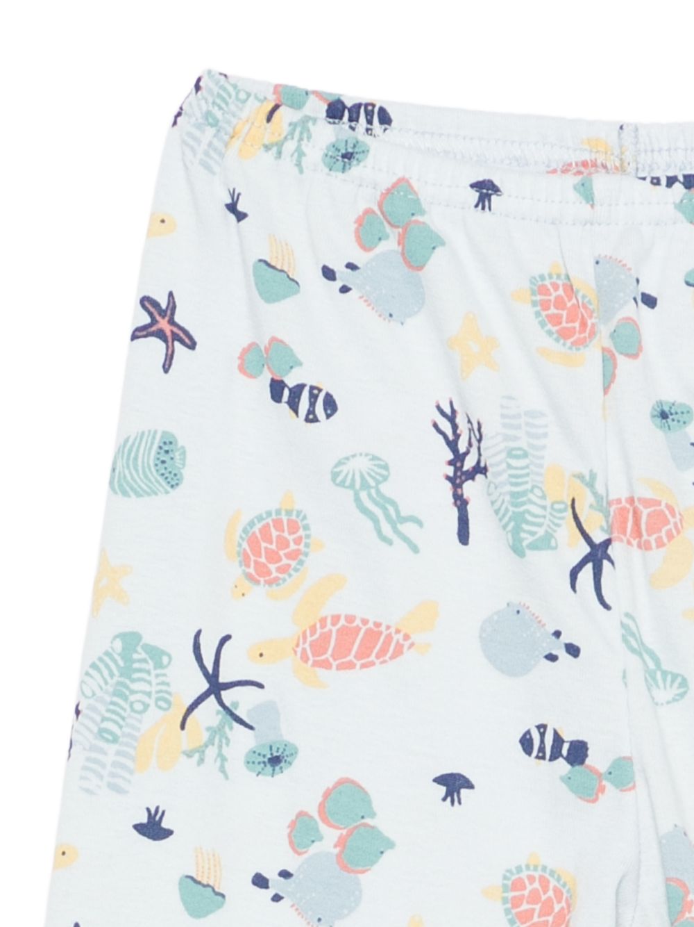 Pigiama per bambino Petit Bateau azzurro a maniche lunghe con fantasia A0F95 01 PETIT BATEAU KIDS
