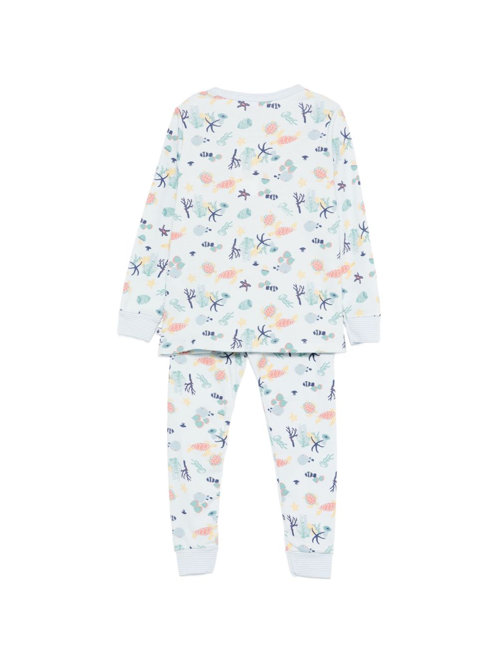 Pigiama per bambino Petit Bateau azzurro a maniche lunghe con fantasia A0F95 01 PETIT BATEAU KIDS