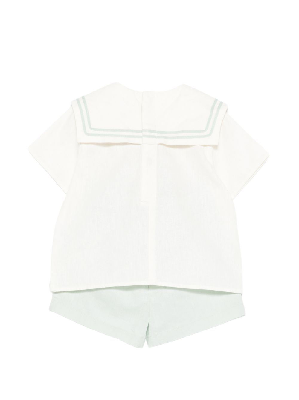 Set t-shirt e shorts per neonato Petit Bateau multicolor con colletto A0FA8 01 PETIT BATEAU KIDS