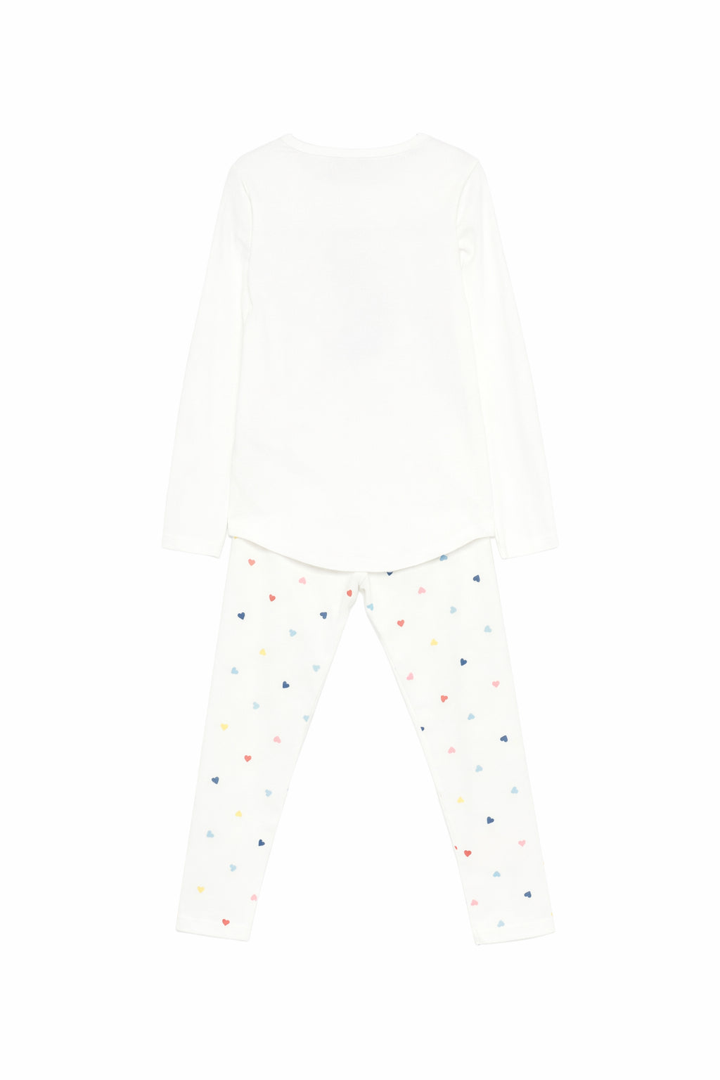 Pigiama per bambina Petit Bateau bianco con stampa gatto A0FBT 01 PETIT BATEAU KIDS