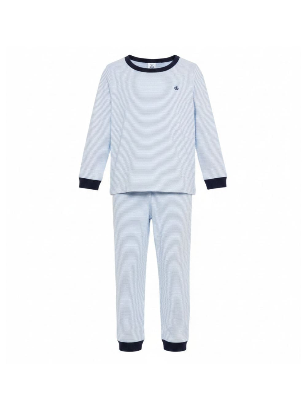 Pigiama per bambino Petit Bateau azzurro chiaro a maniche lunghe A0FCC 01 PETIT BATEAU KIDS