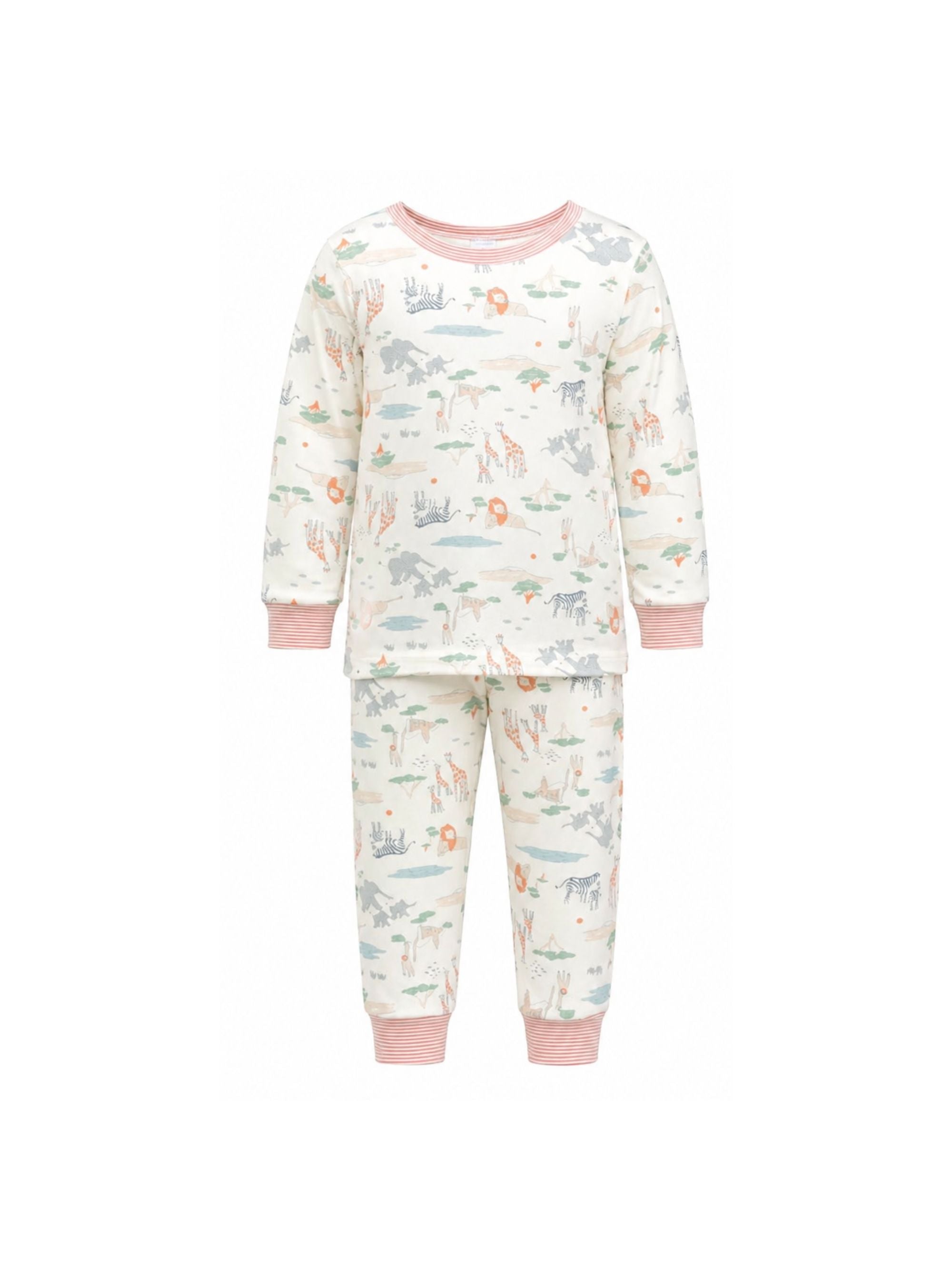 Pigiama per bambino Petit Bateau bianco con stampa grafica all-over A0FCT 01 PETIT BATEAU KIDS