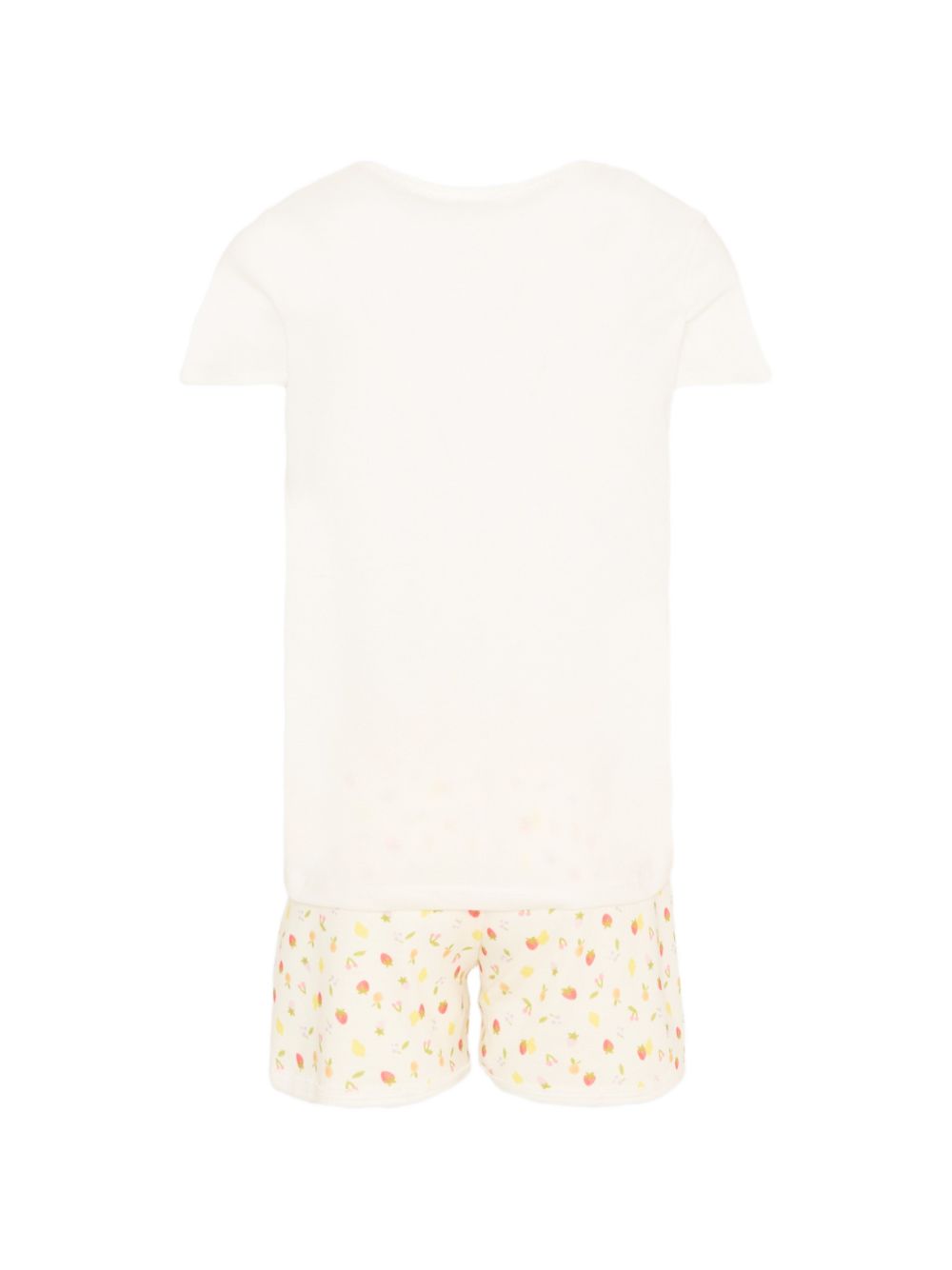 Pigiama per bambina Petit Bateau bianco con stampa fragola A0FD1 01 PETIT BATEAU KIDS
