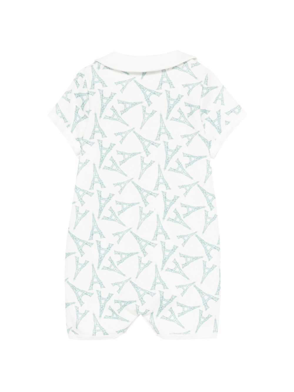 Tutina per neonati Petit Bateau beige con stampa Torre Eiffel all-over A0FEJ 01 PETIT BATEAU KIDS