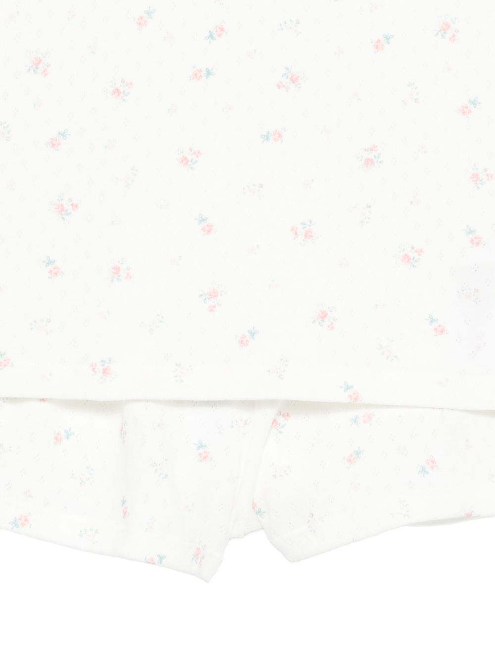 Pigiama per bambina Petit Bateau bianco con stampa floreale A0FEK 01 PETIT BATEAU KIDS