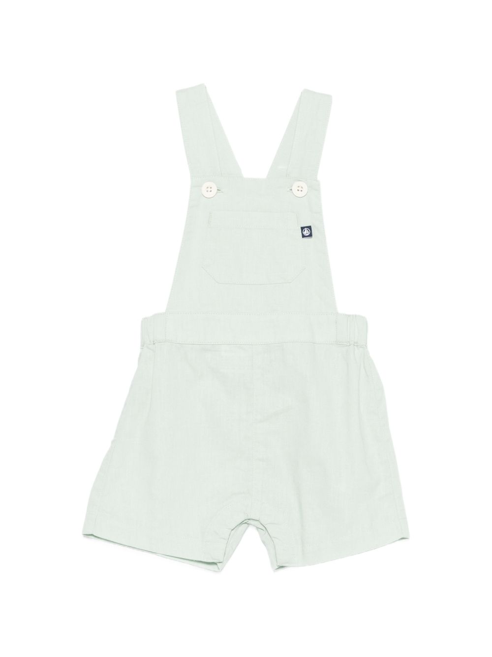 Salopette per neonati Petit Bateau verde con bretelle incrociate sul retro A0FFN 01 PETIT BATEAU KIDS
