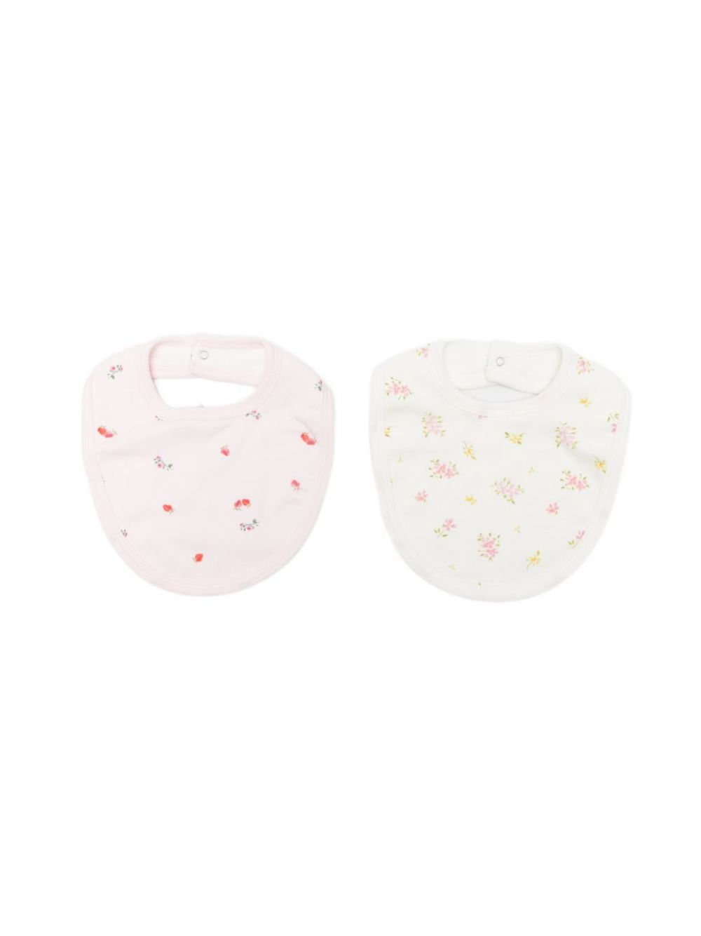 Set di due bavaglini per neonata Petit Bateau multicolore con stampa floreale A0FFR 01 PETIT BATEAU KIDS