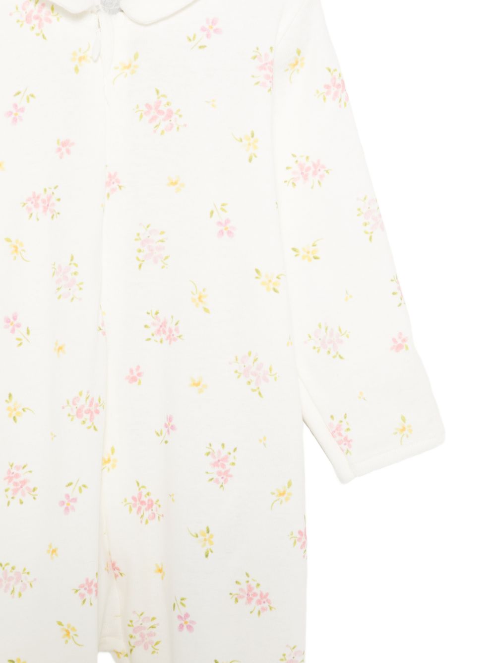 Tutina per neonata Petit Bateau bianca con stampa floreale A0FH1 01 PETIT BATEAU KIDS