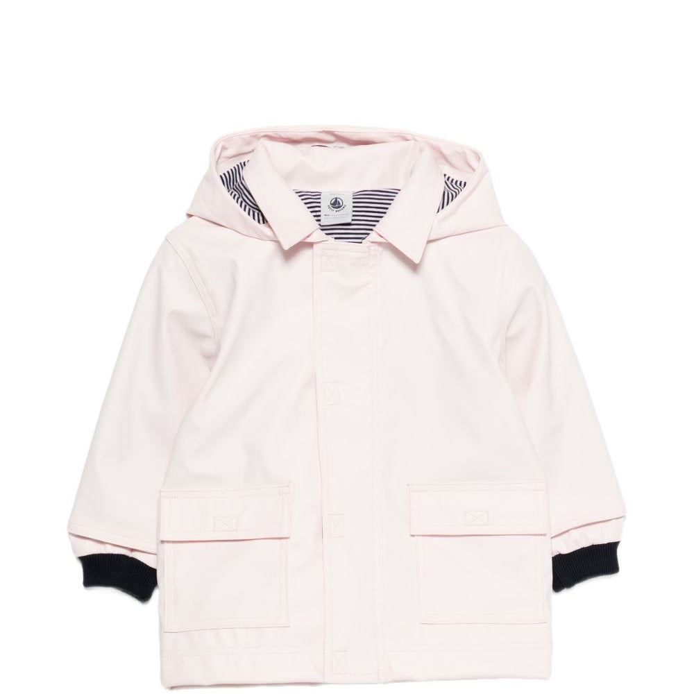 Giubbino impermeabile per neonata Petit Bateau rosa con cappuccio A0FKB 02 PETIT BATEAU KIDS