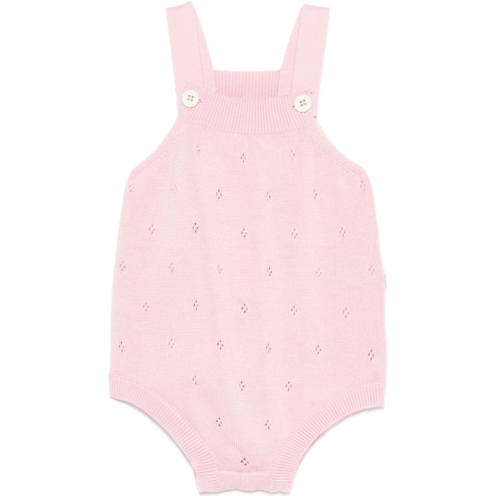 Tutina per neonata Petit Bateau rosa con lavorazione a pointelle A0FOP 02 PETIT BATEAU KIDS
