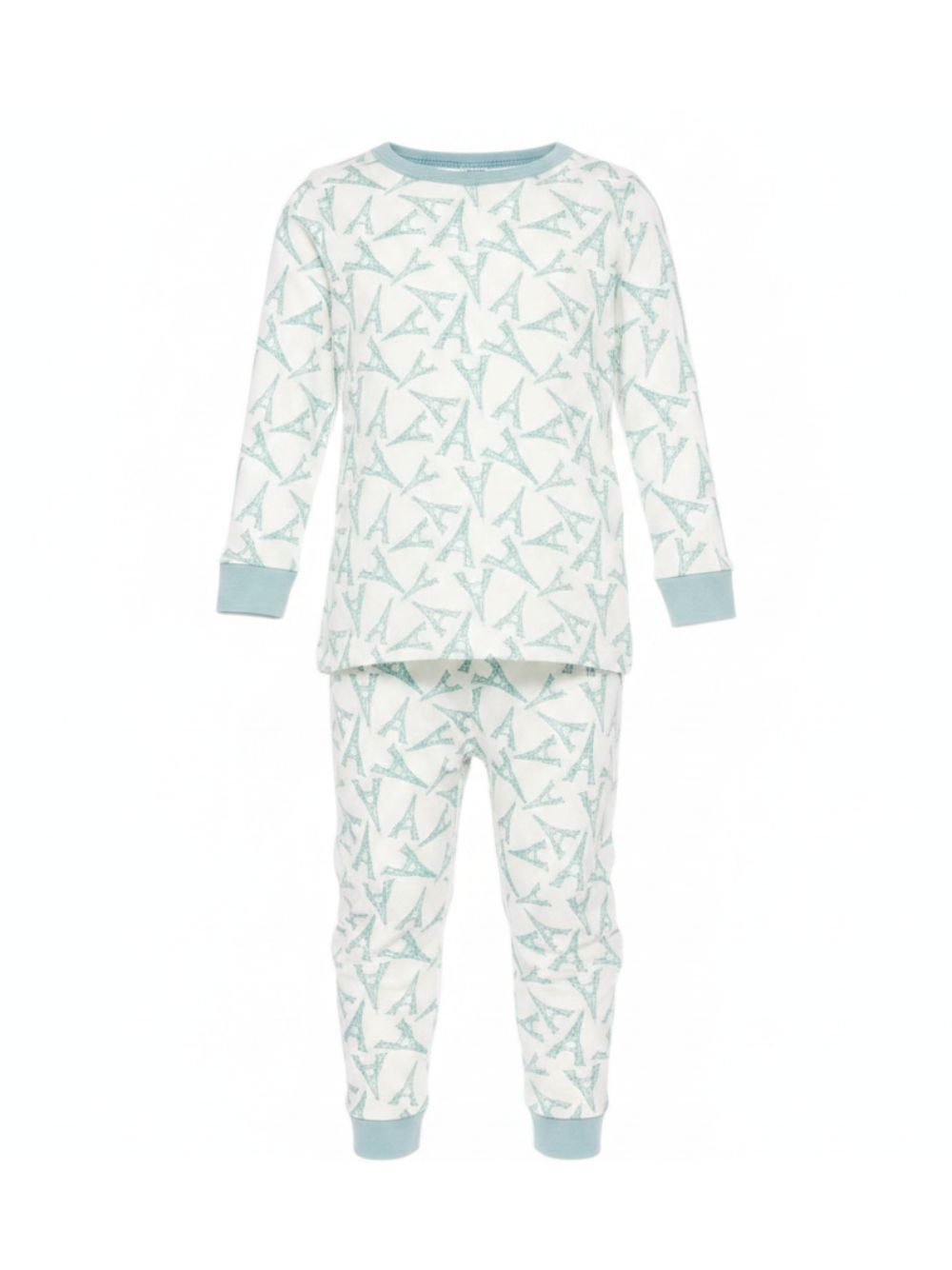 Pigiama per bambino Petit Bateau bianco con stampa grafica all-over A0FPE 01 PETIT BATEAU KIDS