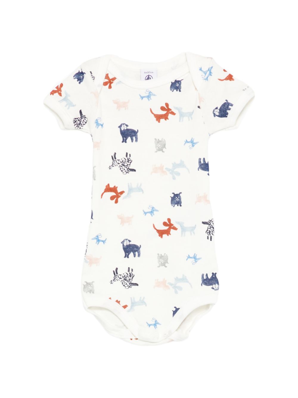 Set tre body per neonato Petit Bateau multicolore a girocollo A0FQN 00 PETIT BATEAU KIDS