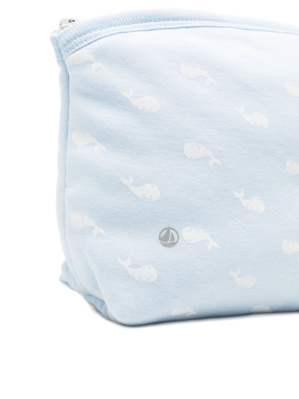 Trousse per neonati Petit Bateau azzurra con stampa grafica balene all-over A0FRA 01 PETIT BATEAU KIDS