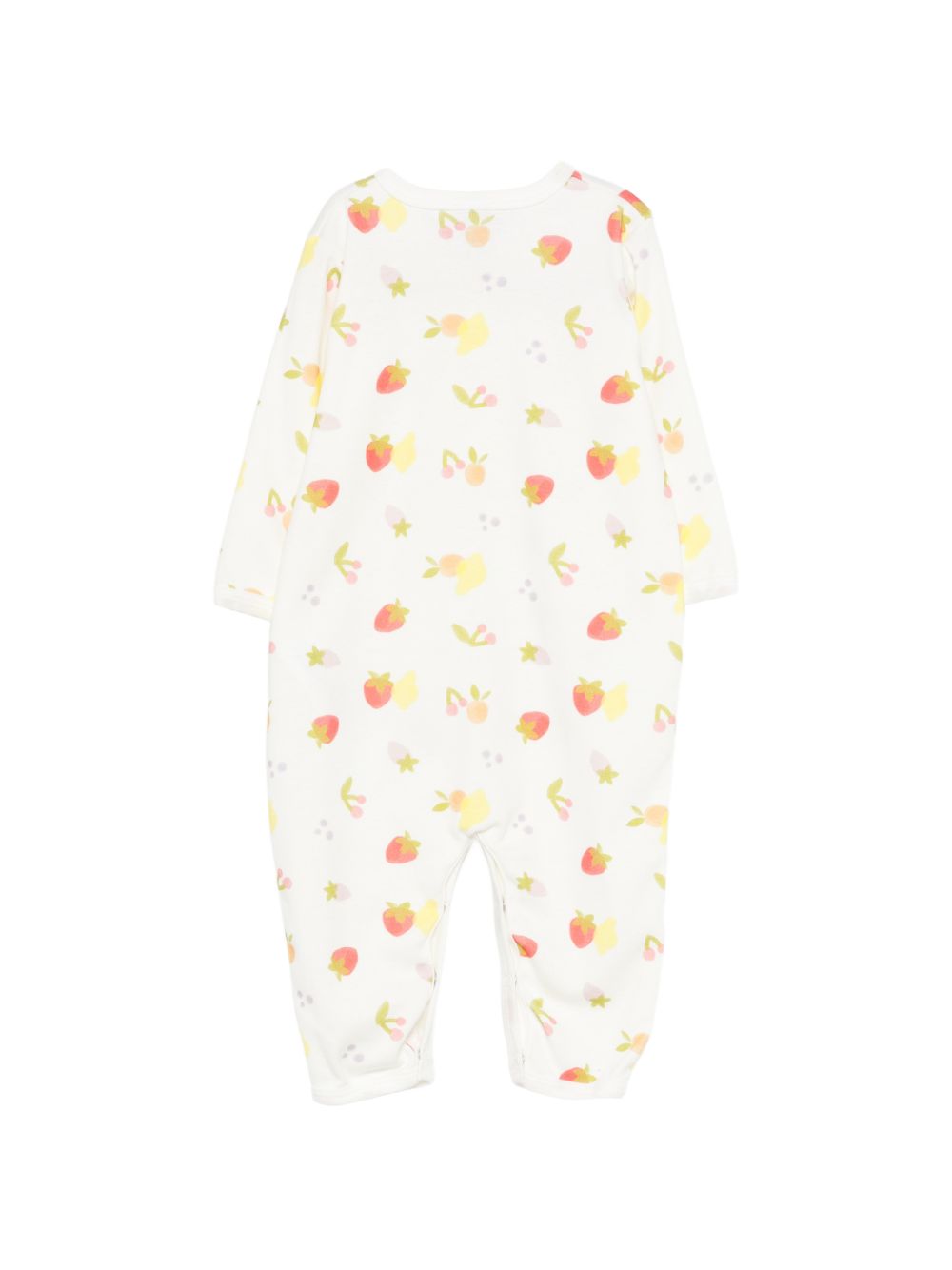 Tutina per neonata Petit Bateau bianca con stampa di frutta all-over A0FRE 01 PETIT BATEAU KIDS