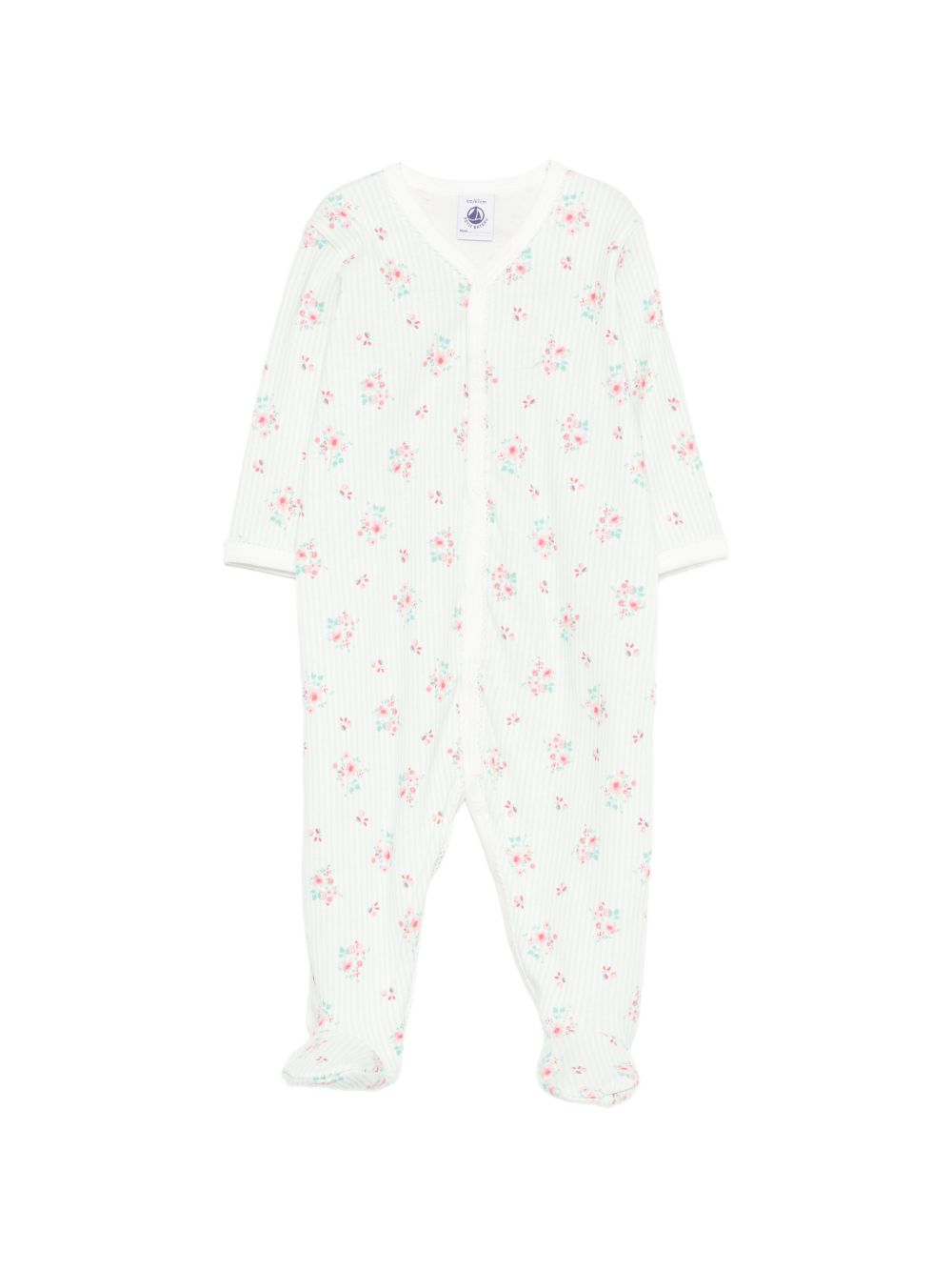 Tutina per neonata Petit Bateau verde con design multicolore A0FXG 01 PETIT BATEAU KIDS