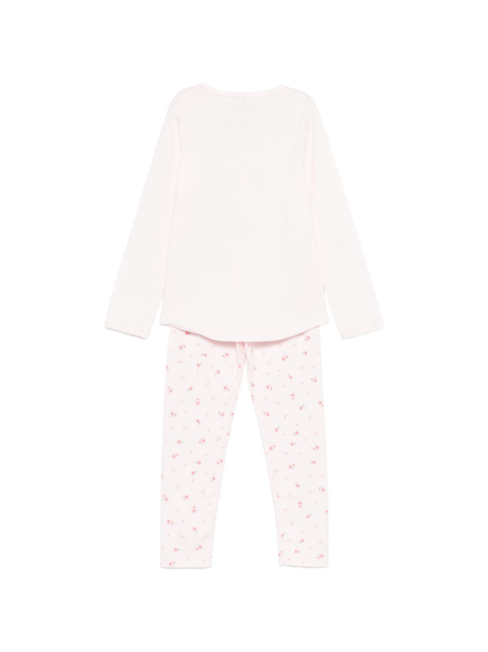 Pigiama per bambina Petit Bateau rosa con stampa floreale A0FYO 02 PETIT BATEAU KIDS