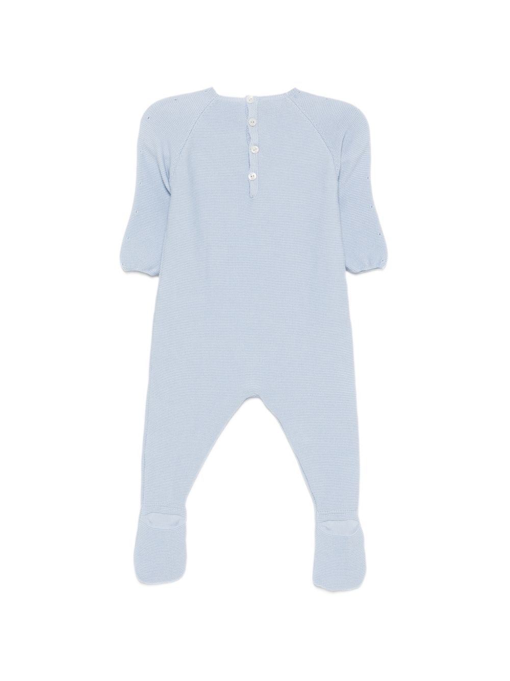 Tutina per neonato Paz Rodriguez azzurra con dettagli traforati 005-123692 860 PaZ RODRIGUEZ KIDS