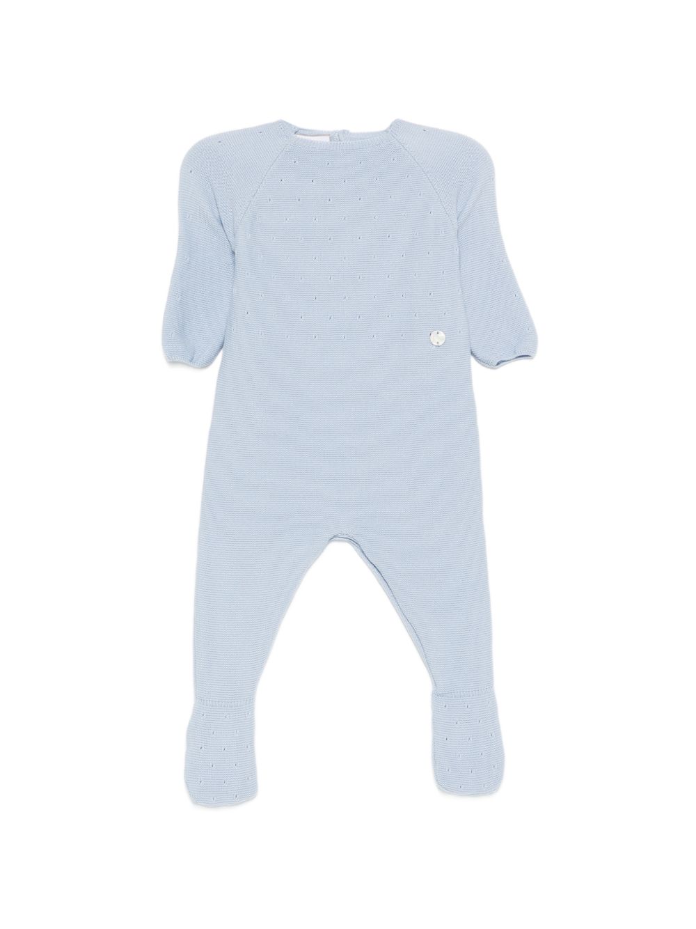 Tutina per neonato Paz Rodriguez azzurra con dettagli traforati 005-123692 860 PaZ RODRIGUEZ KIDS