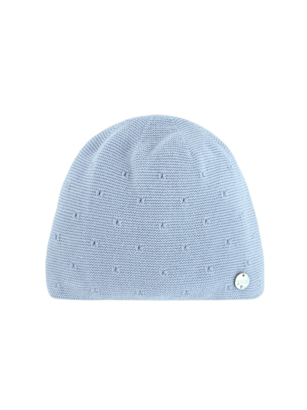 Cappello per neonato Paz Rodriguez Kids azzurro con lavorazione in pointelle 040-123694 860 PaZ RODRIGUEZ KIDS