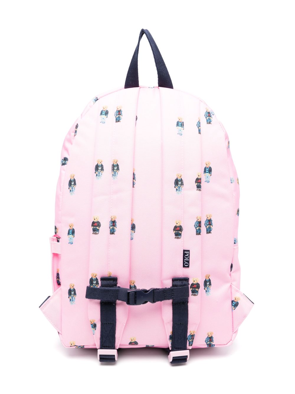 Zaino per bambina Polo Ralph Lauren Kids rosa con stampa Polo Bear 9AR016 ADG Ralph Lauren kids