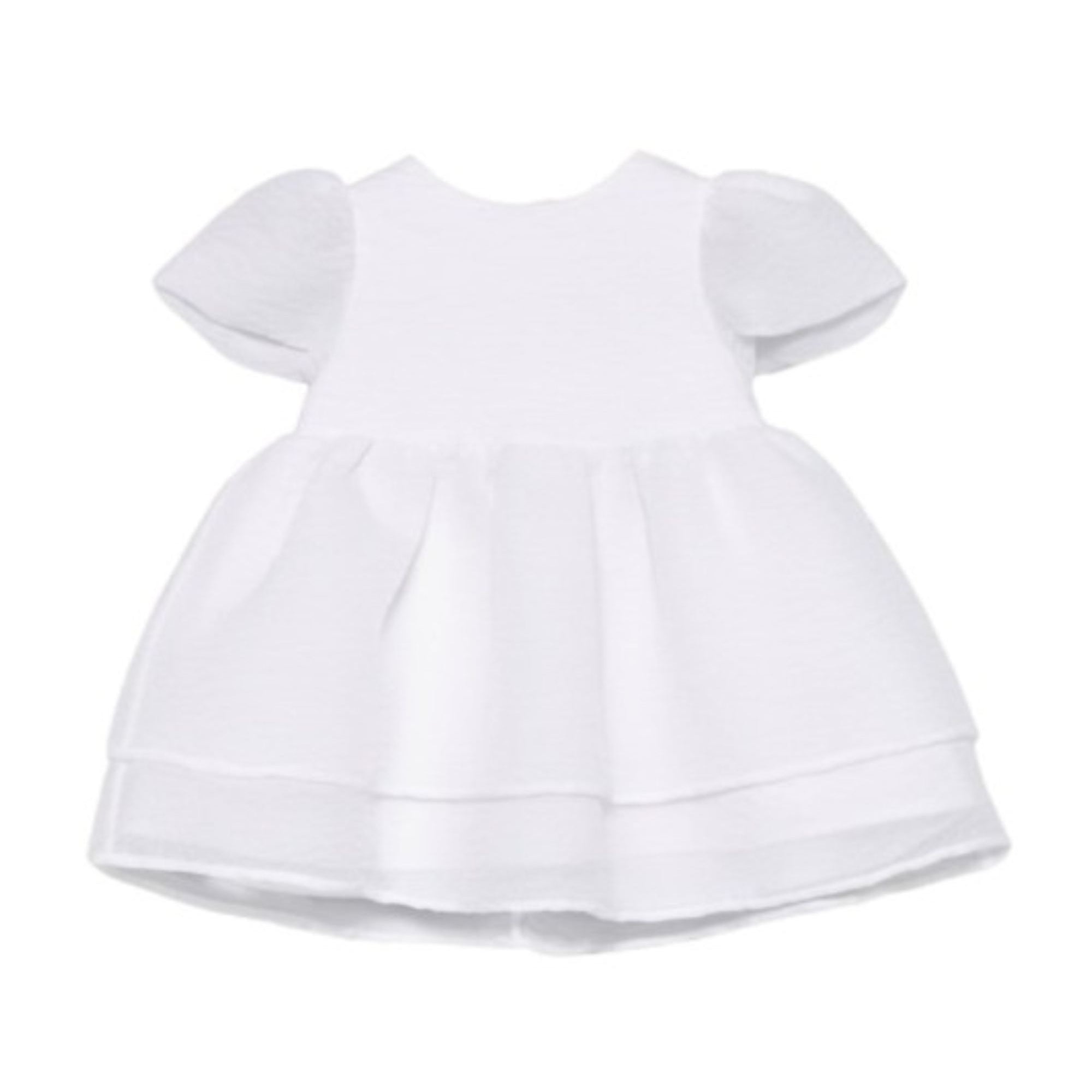 Abito per neonata Simonetta bianca con volant SY1001 O0069 100 SIMONETTA KIDS