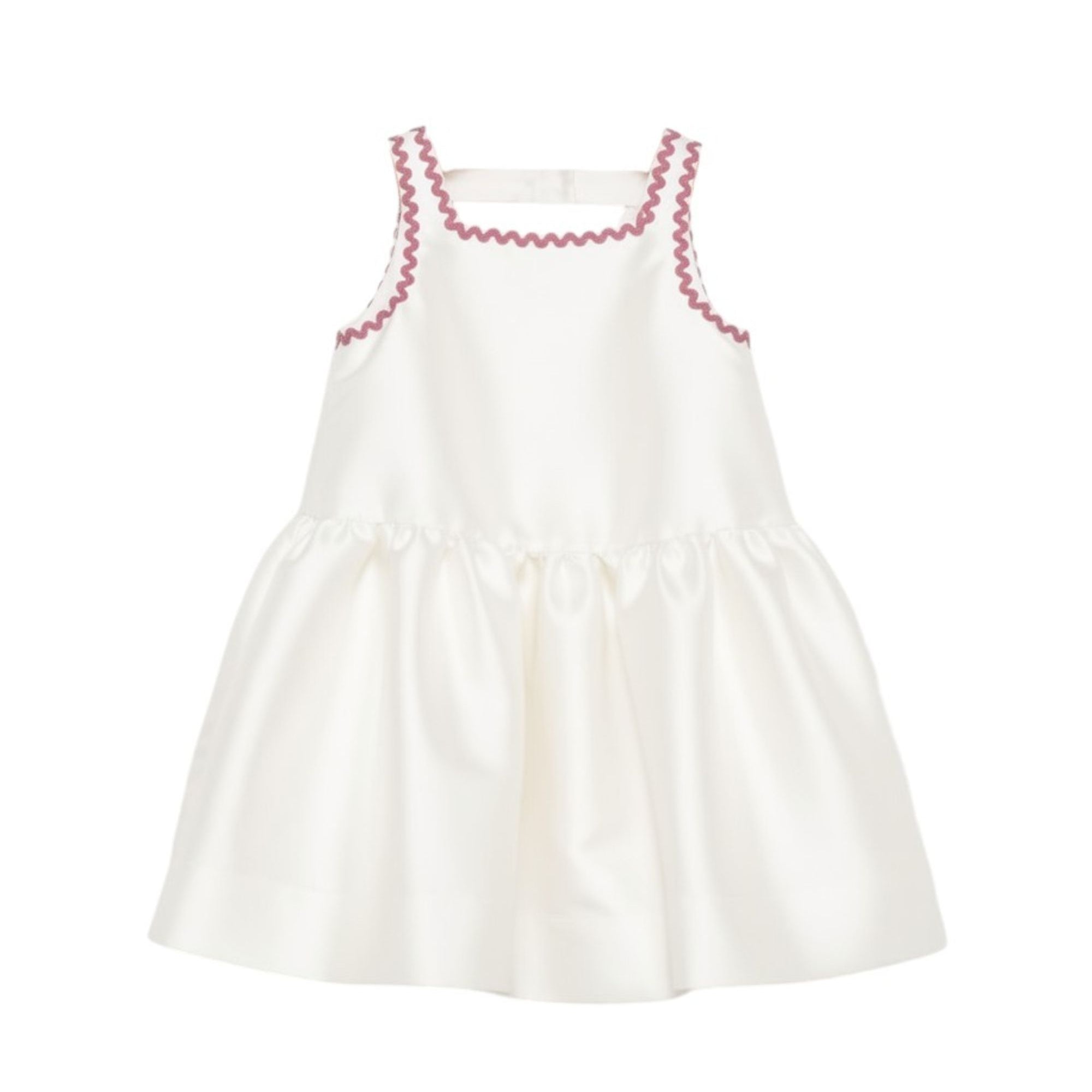 Abito per bambina Simonetta bianco con ruches SY1B02 S0251 102RS SIMONETTA KIDS