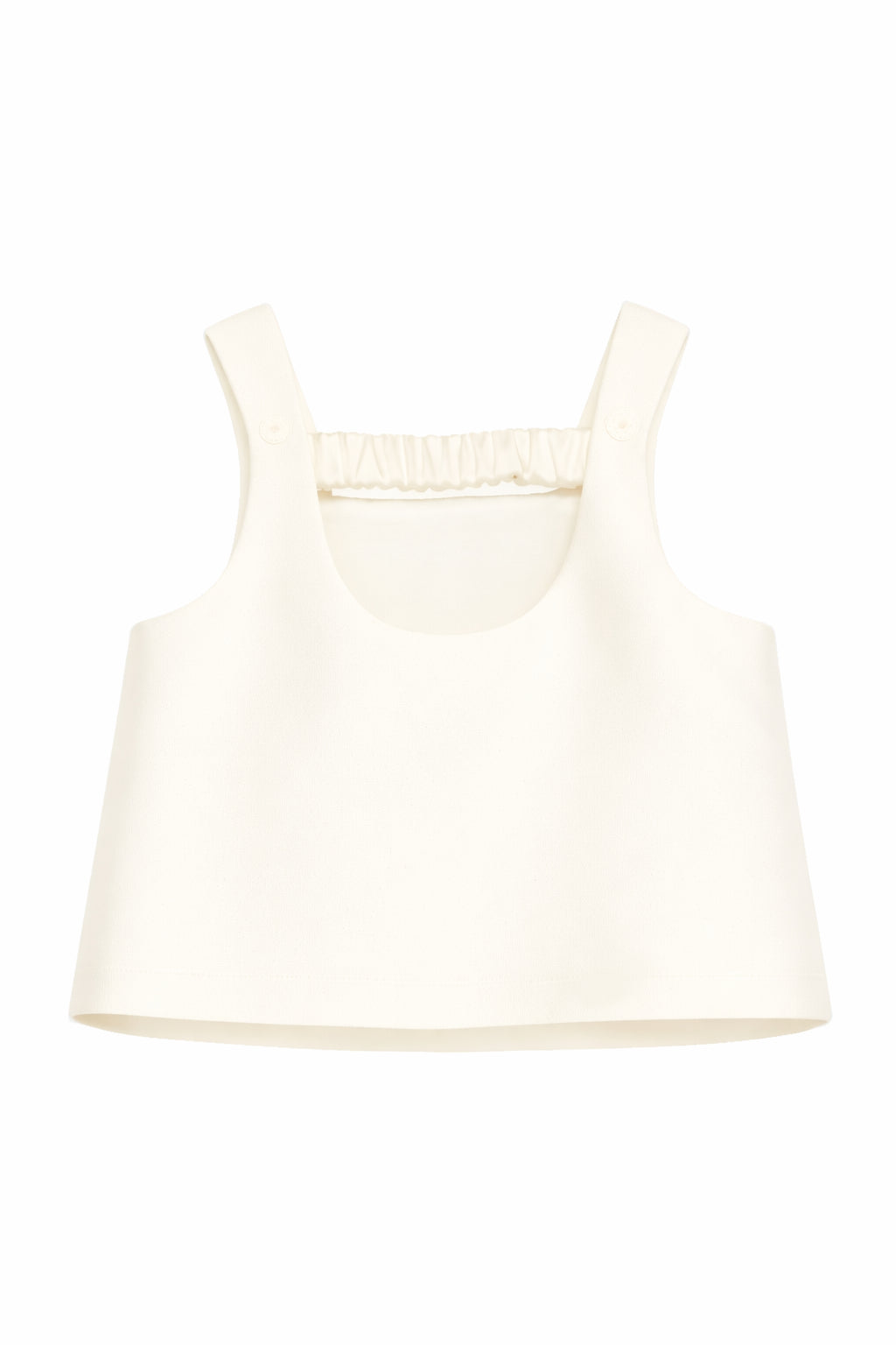 Top per bambina Simonetta bianco con scollo quadrato SY5A92 S0251 102 SIMONETTA KIDS